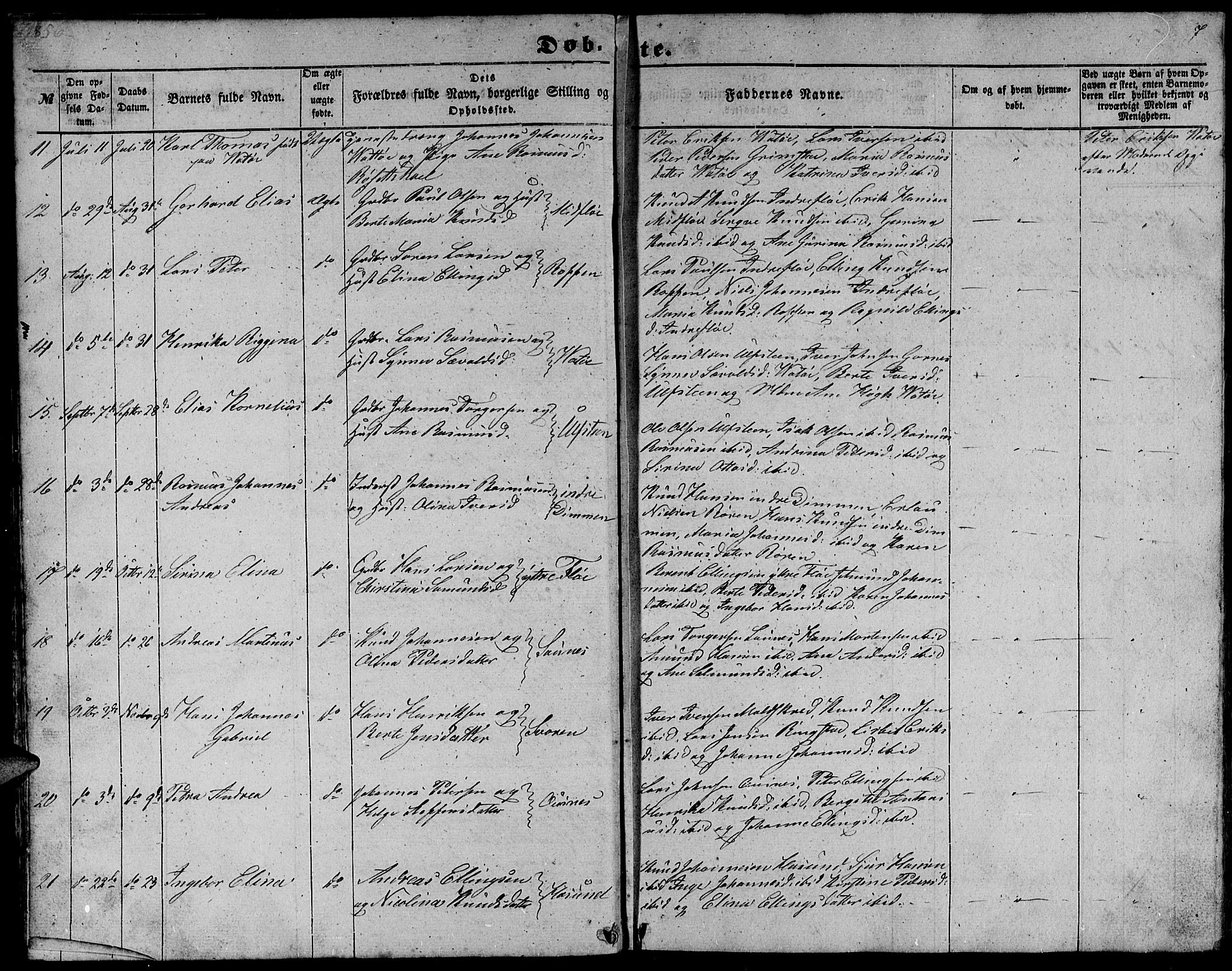 Ministerialprotokoller, klokkerbøker og fødselsregistre - Møre og Romsdal, SAT/A-1454/509/L0111: Klokkerbok nr. 509C01, 1854-1882, s. 7