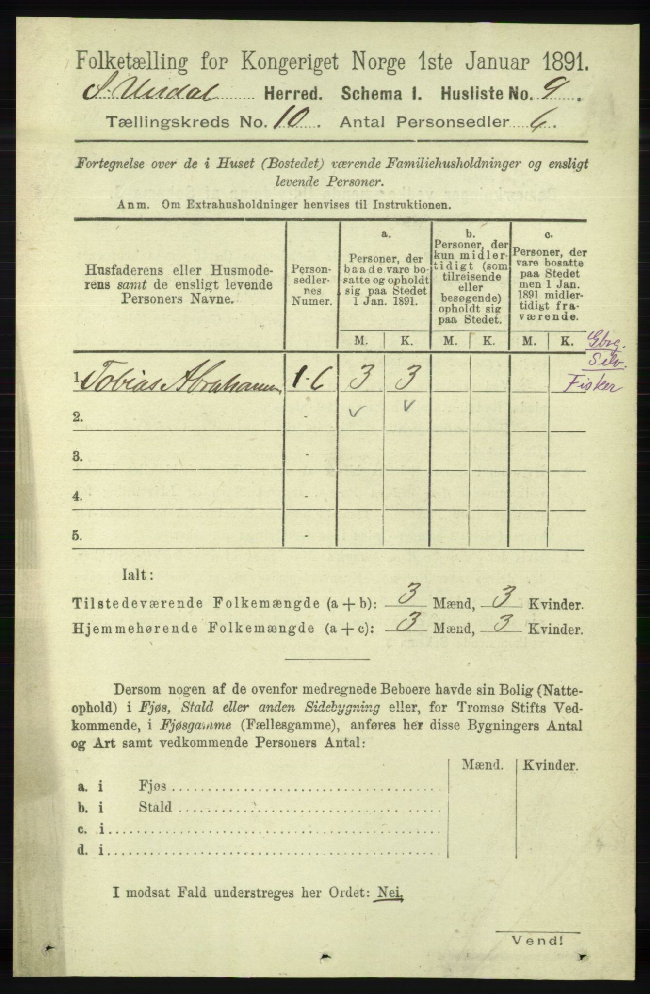 RA, Folketelling 1891 for 1029 Sør-Audnedal herred, 1891, s. 4291