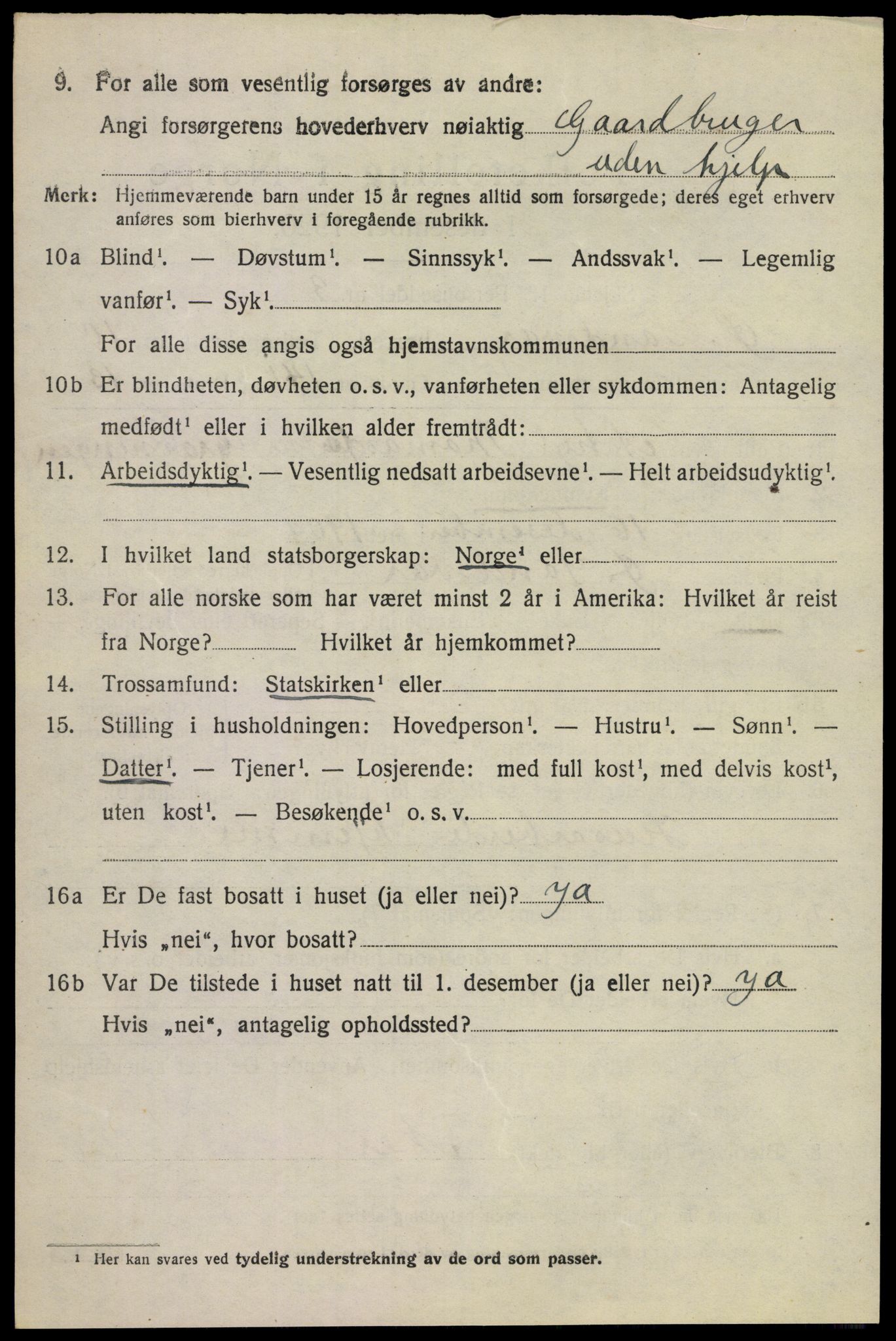 SAKO, Folketelling 1920 for 0630 Øvre Sandsvær herred, 1920, s. 5707