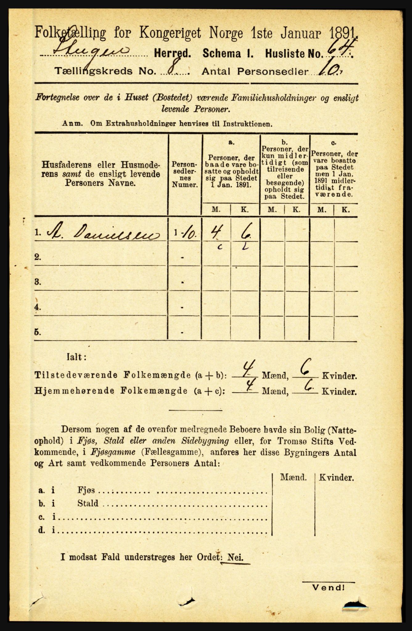 RA, Folketelling 1891 for 1848 Steigen herred, 1891, s. 2599