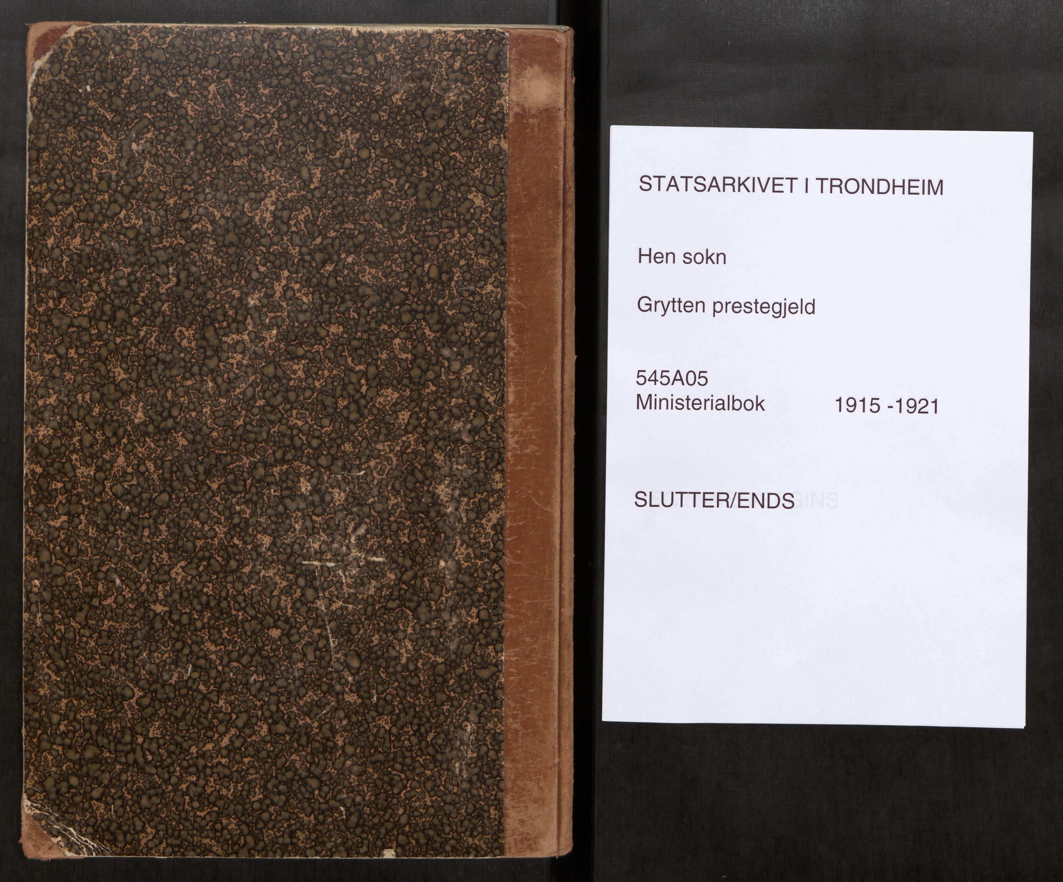 Ministerialprotokoller, klokkerbøker og fødselsregistre - Møre og Romsdal, SAT/A-1454/545/L0595: Ministerialbok nr. 545A05, 1915-1921