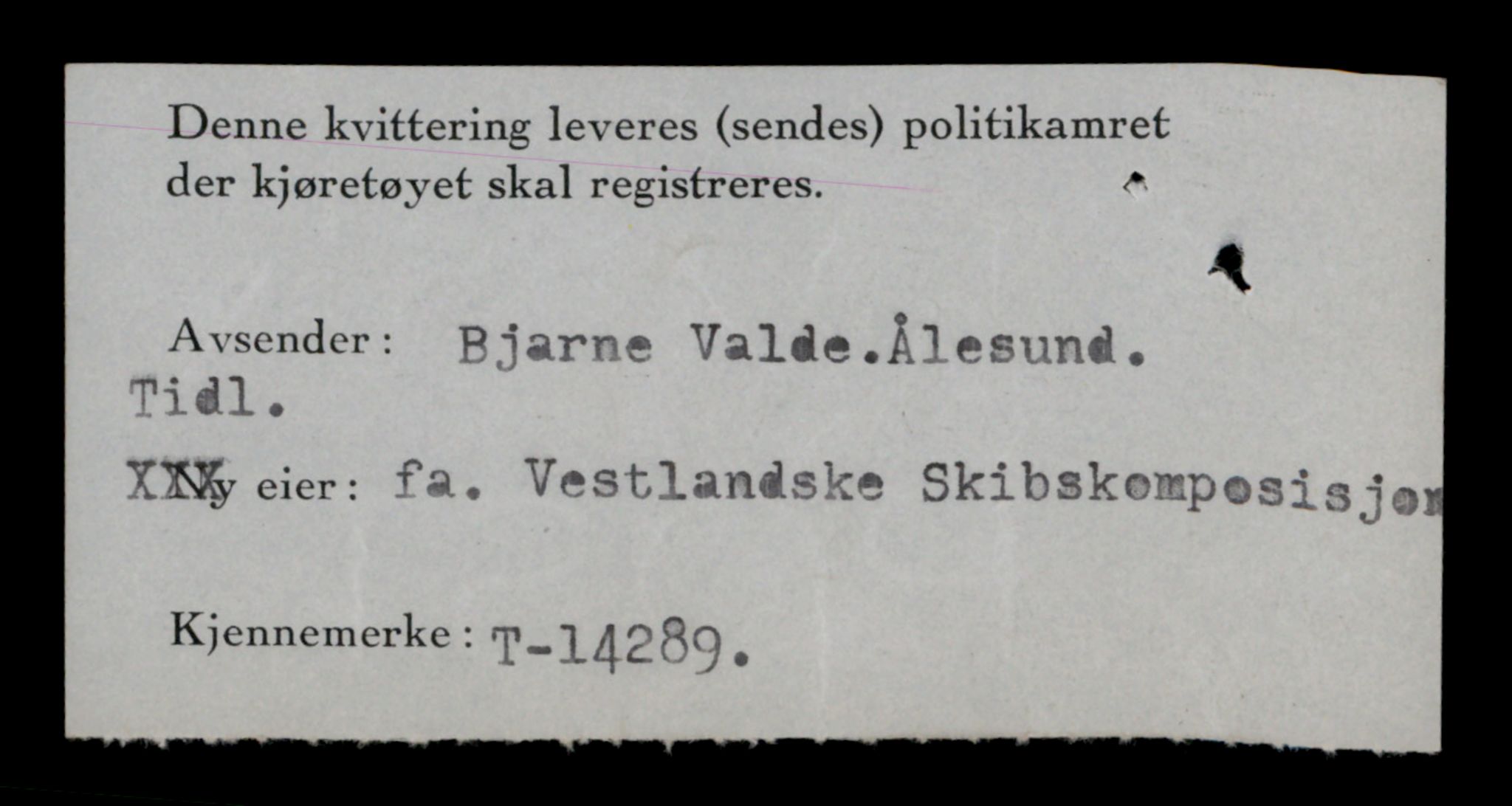 Møre og Romsdal vegkontor - Ålesund trafikkstasjon, SAT/A-4099/F/Fe/L0044: Registreringskort for kjøretøy T 14205 - T 14319, 1927-1998, s. 2484