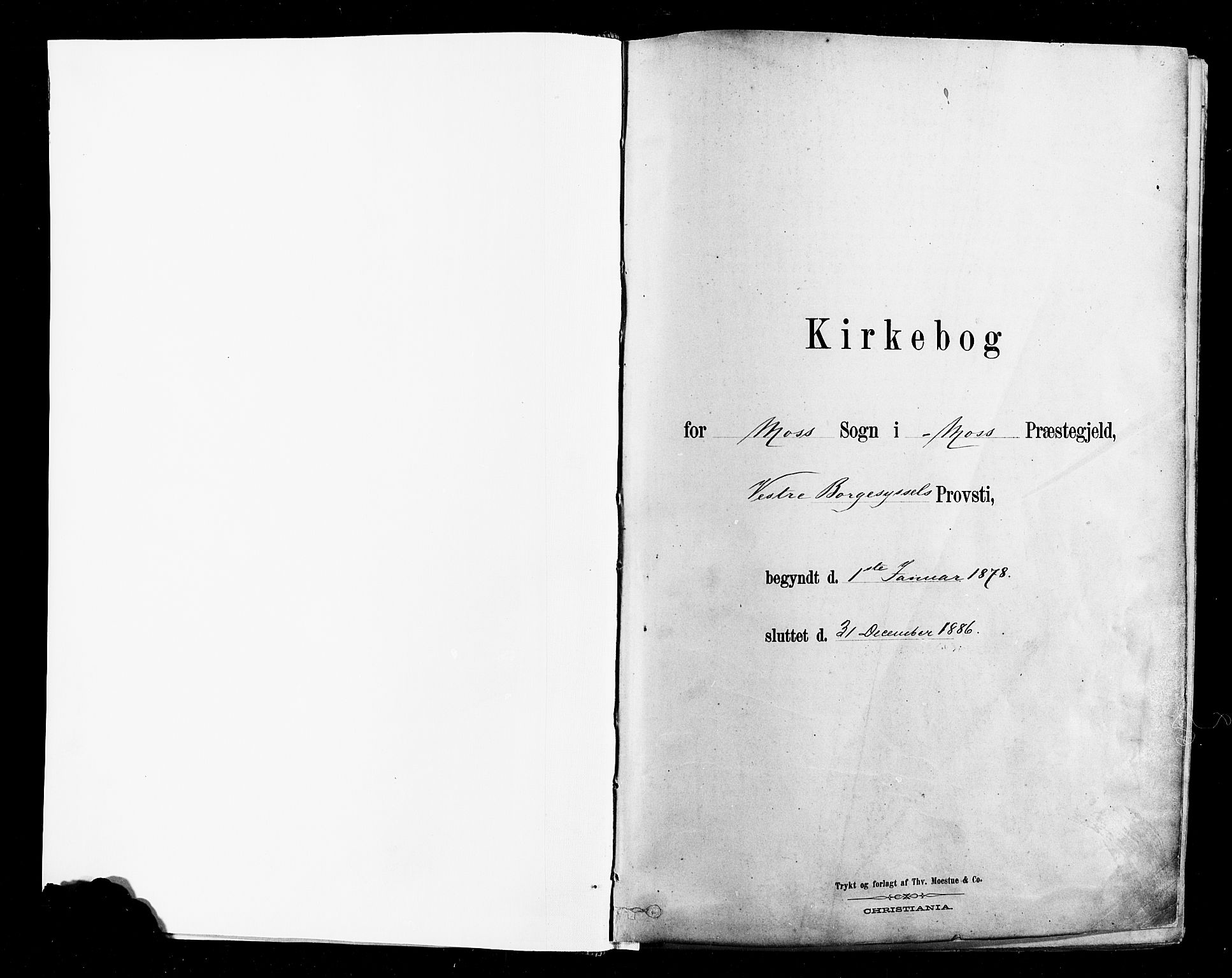 Moss prestekontor Kirkebøker, AV/SAO-A-2003/F/Fb/L0001: Ministerialbok nr. II 1, 1878-1886