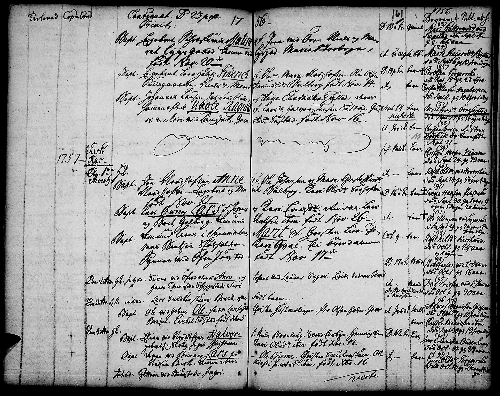Fåberg prestekontor, AV/SAH-PREST-086/H/Ha/Haa/L0001: Ministerialbok nr. 1, 1727-1775, s. 161