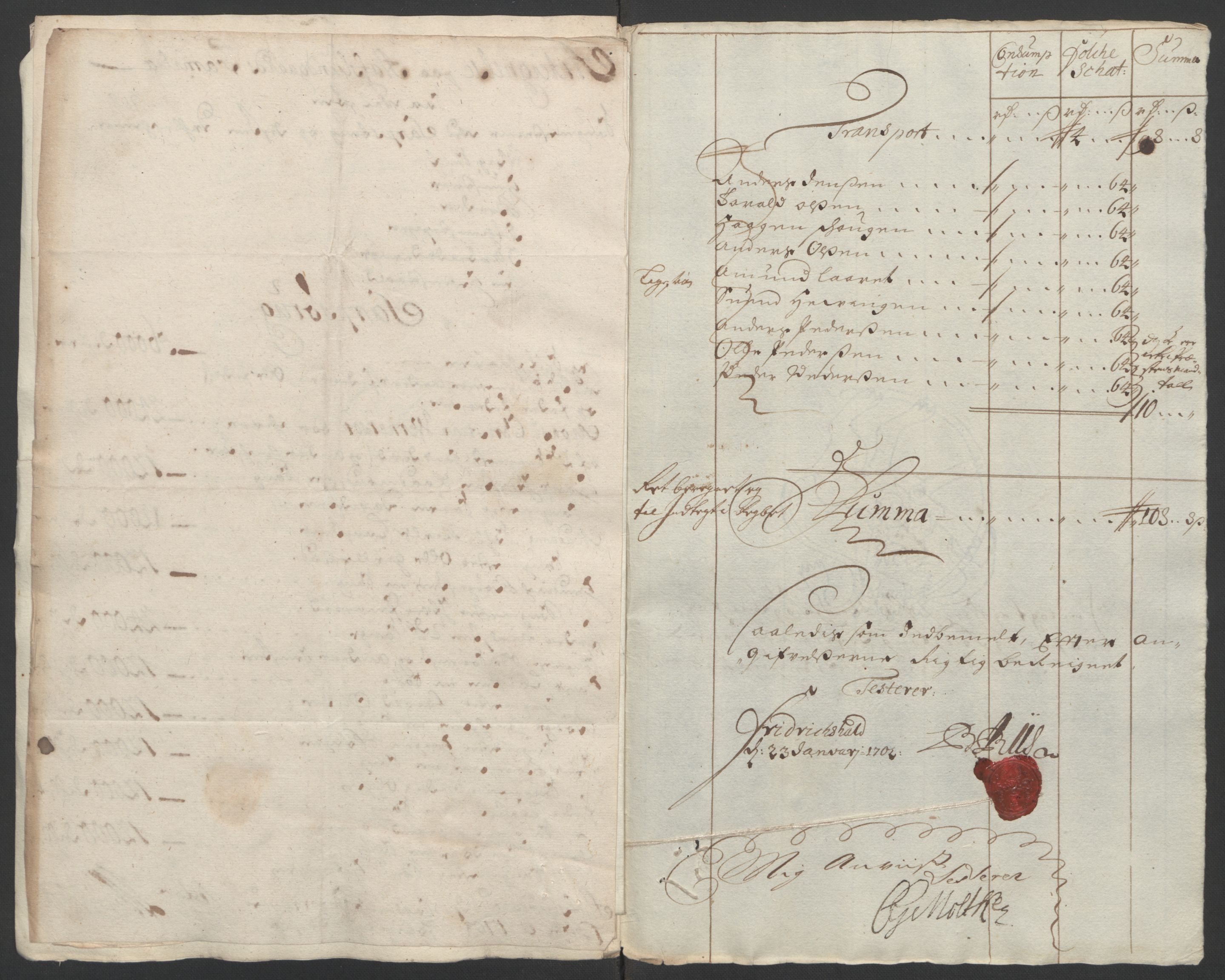 Rentekammeret inntil 1814, Reviderte regnskaper, Fogderegnskap, RA/EA-4092/R01/L0015: Fogderegnskap Idd og Marker, 1700-1701, s. 295