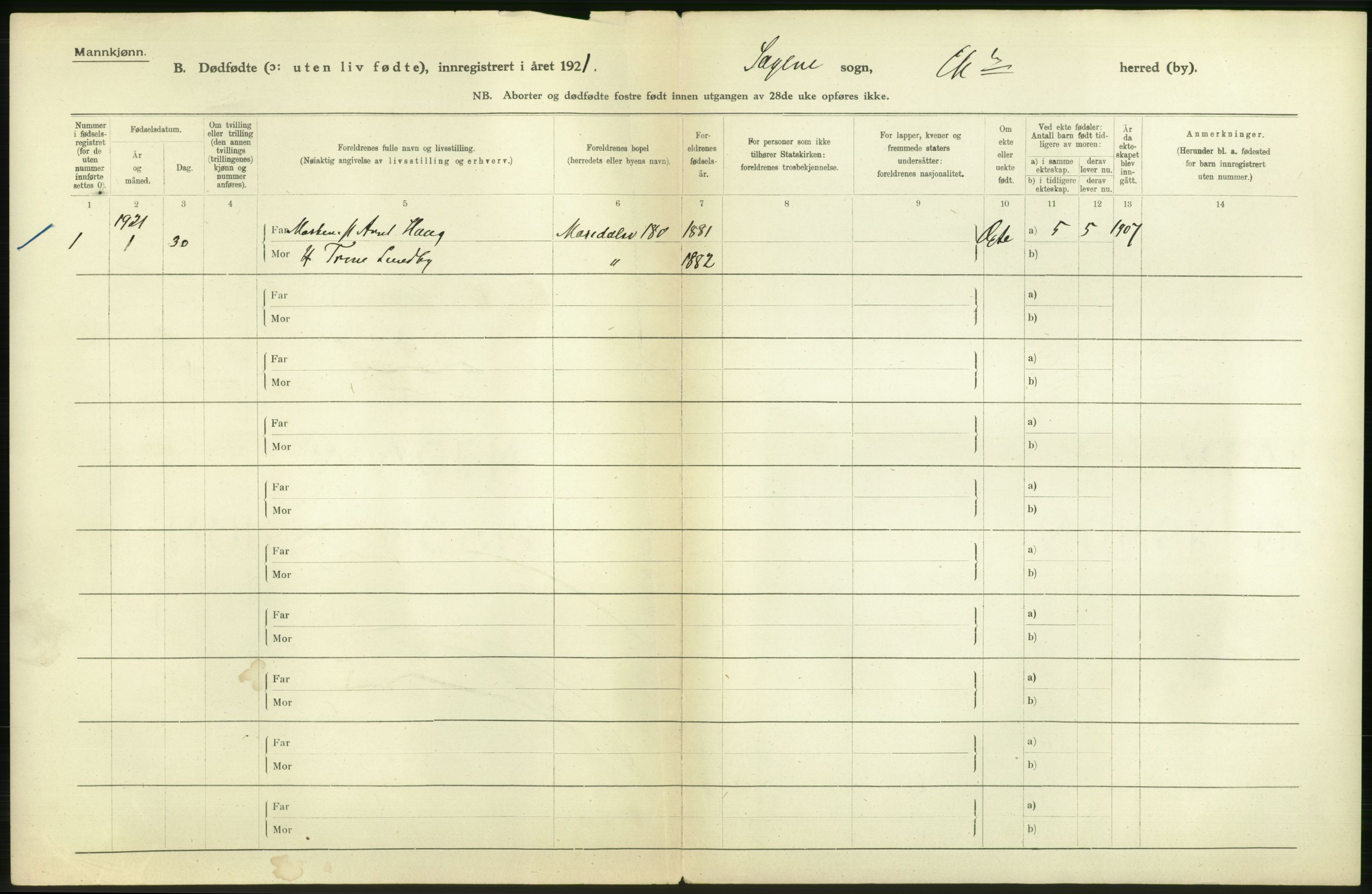 Statistisk sentralbyrå, Sosiodemografiske emner, Befolkning, AV/RA-S-2228/D/Df/Dfc/Dfca/L0013: Kristiania: Døde, dødfødte, 1921, s. 556