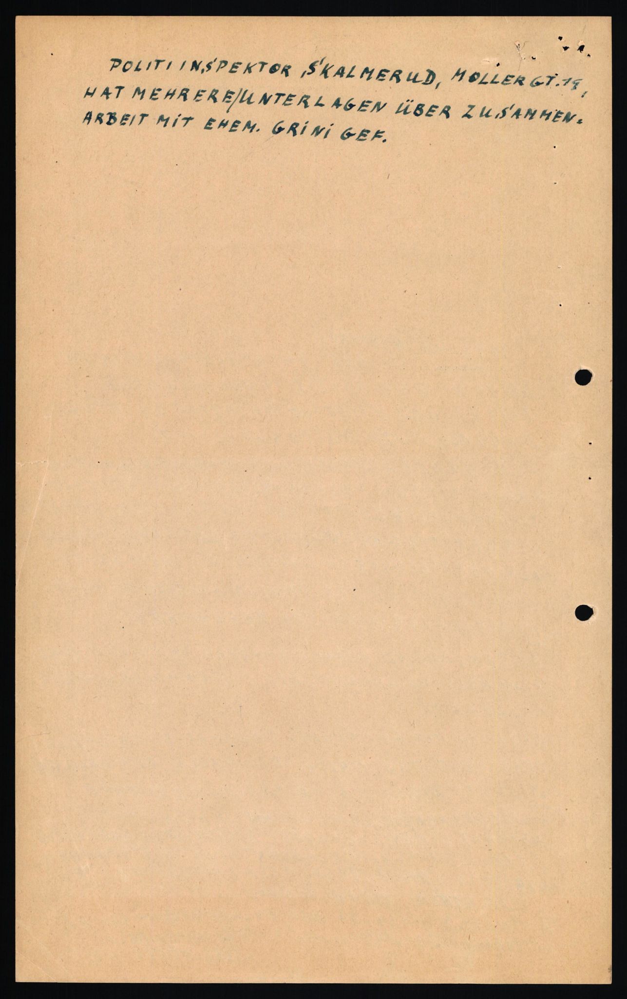 Forsvaret, Forsvarets overkommando II, AV/RA-RAFA-3915/D/Db/L0034: CI Questionaires. Tyske okkupasjonsstyrker i Norge. Tyskere., 1945-1946, s. 201