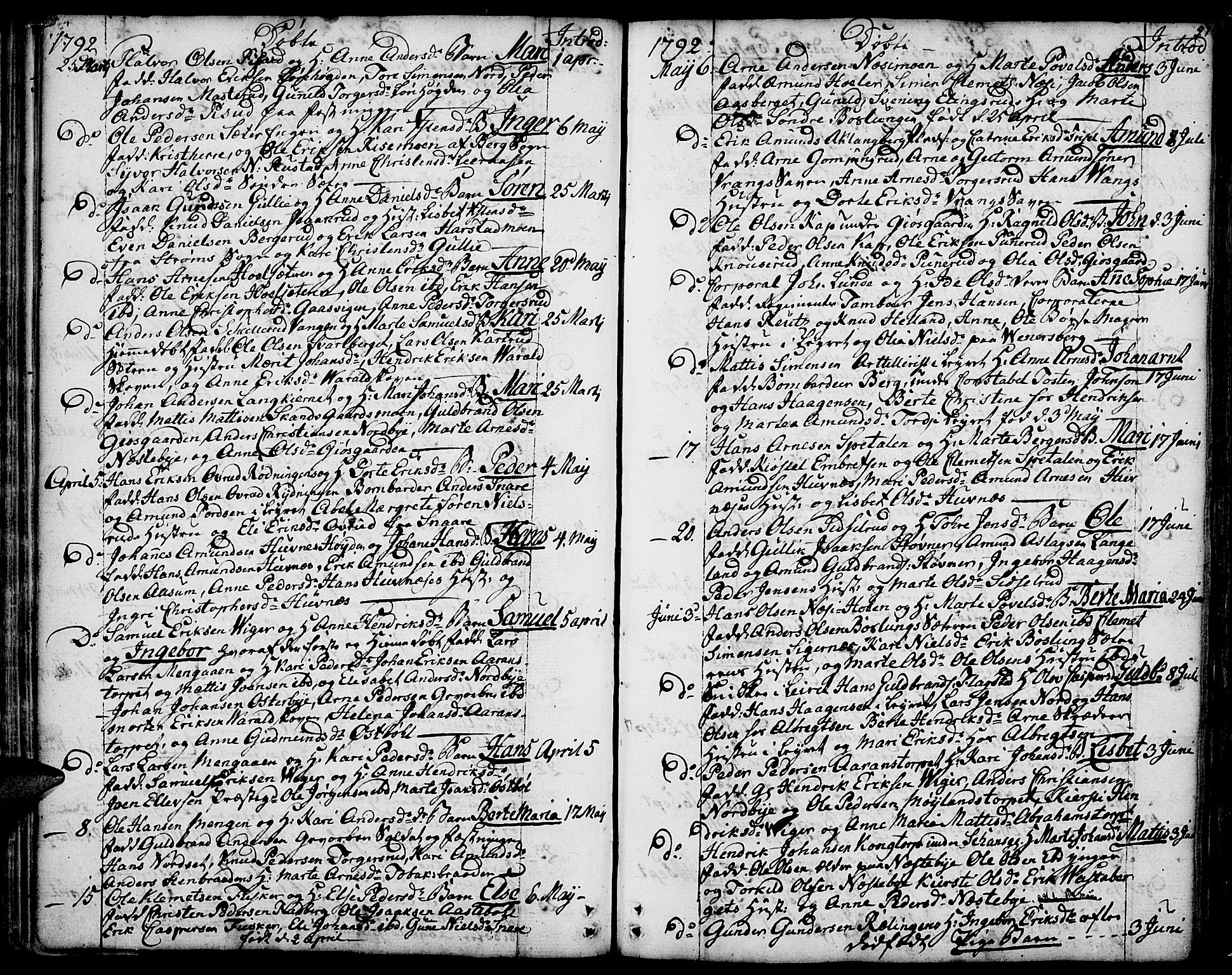 Vinger prestekontor, AV/SAH-PREST-024/H/Ha/Haa/L0005: Ministerialbok nr. 5, 1772-1813, s. 57