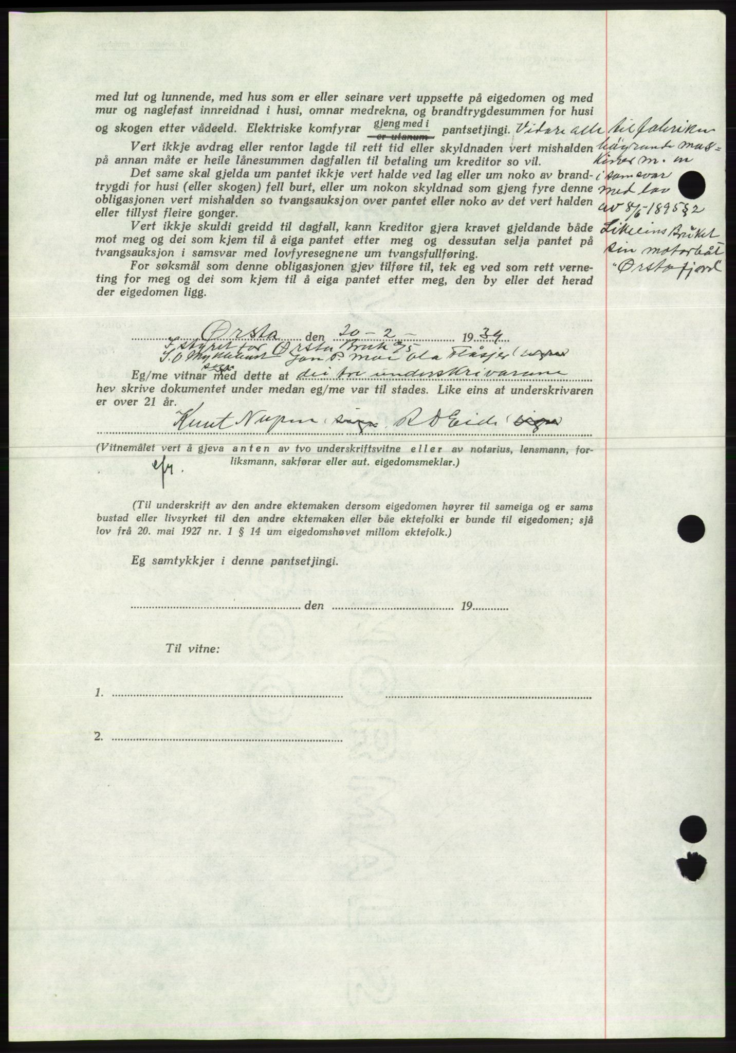 Søre Sunnmøre sorenskriveri, AV/SAT-A-4122/1/2/2C/L0067: Pantebok nr. 61, 1938-1939, Dagboknr: 220/1939