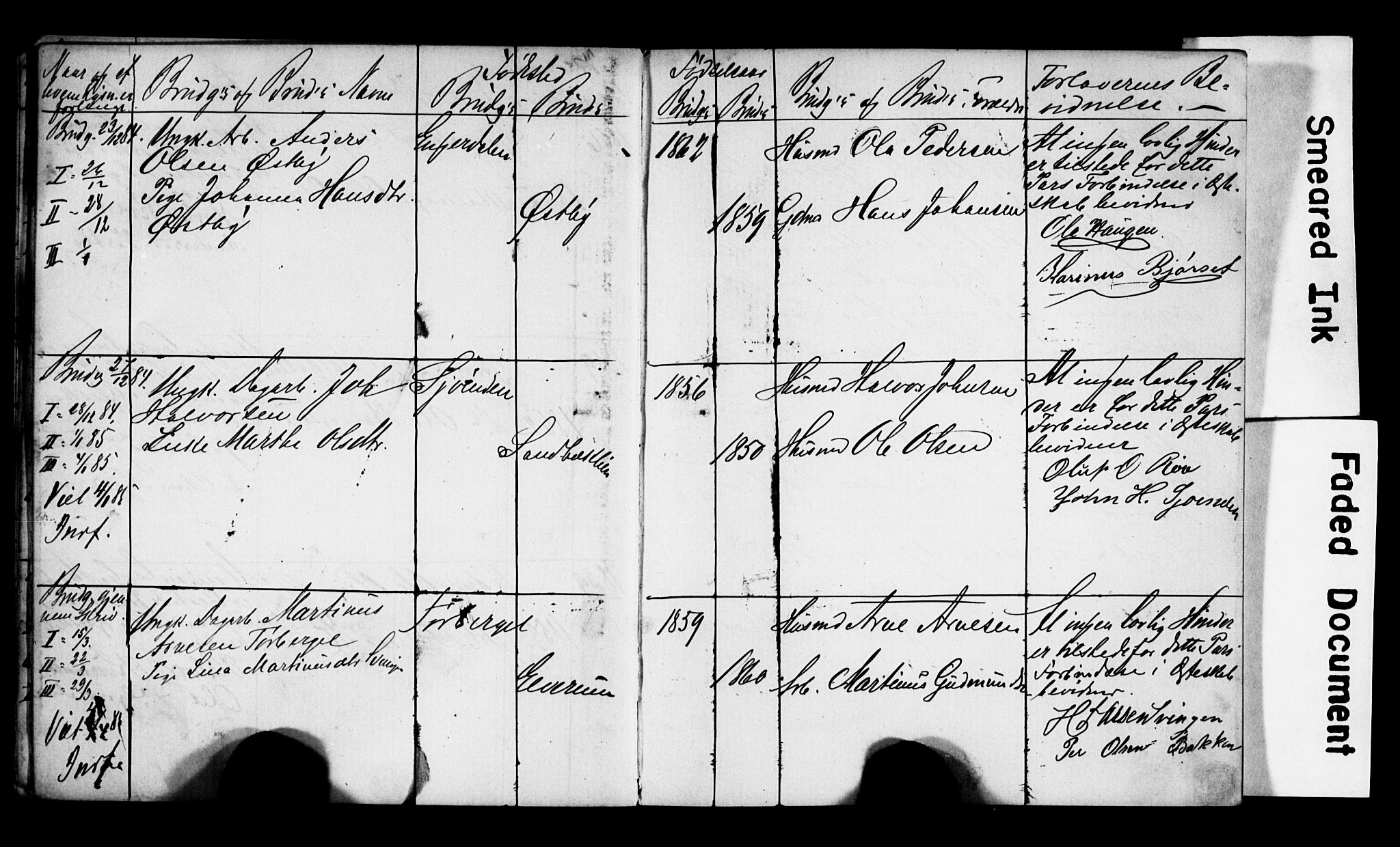 Trysil prestekontor, AV/SAH-PREST-046/I/Ie: Lysningsprotokoll nr. 1, 1882-1899