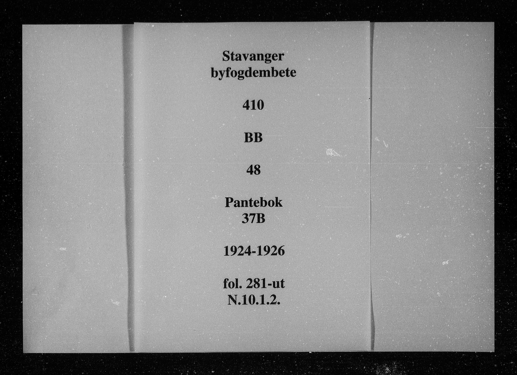 Stavanger byfogd, SAST/A-101408/001/4/41/410/410BB/L0048: Pantebok nr. 37b, 1925-1926