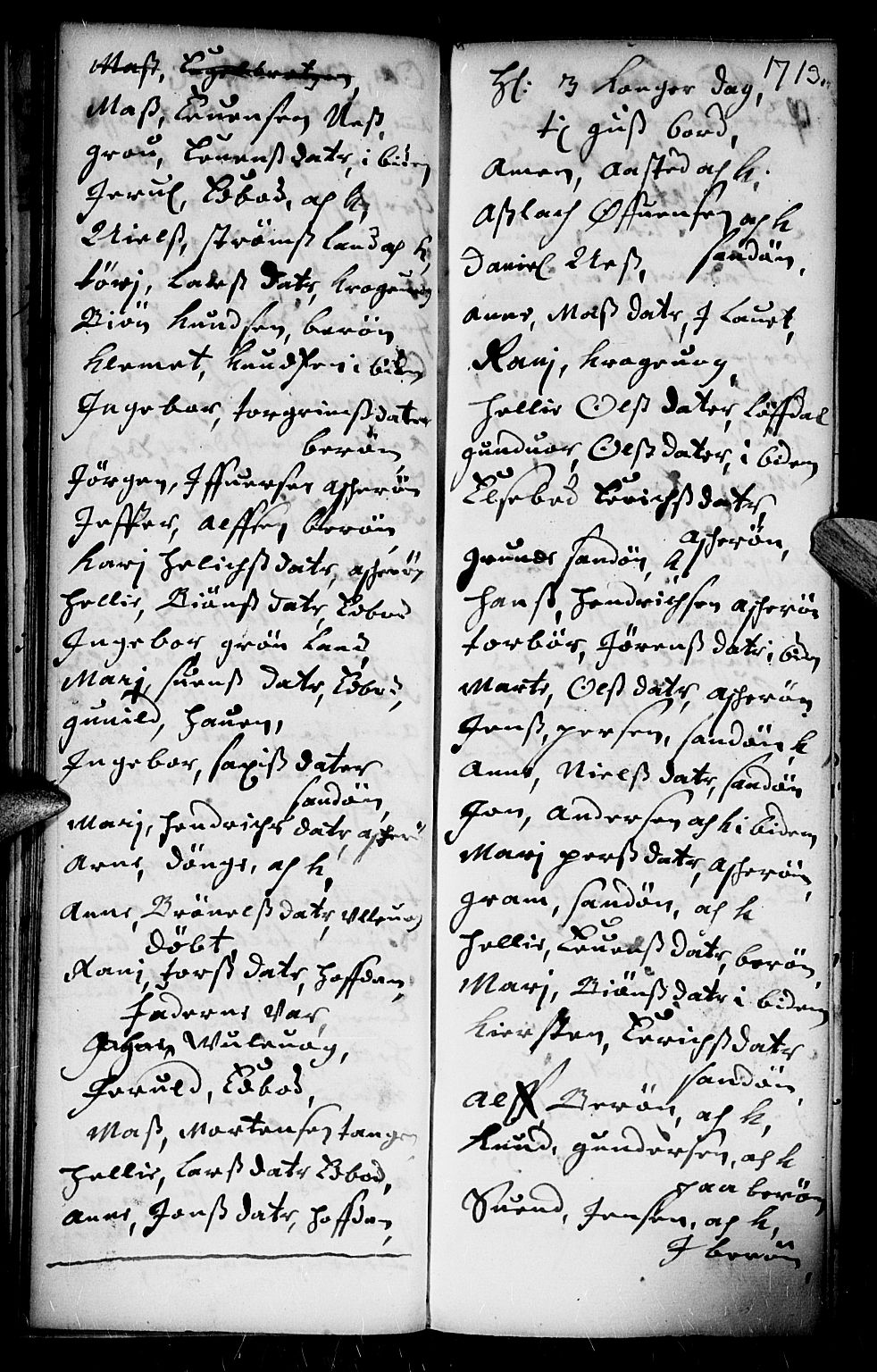 Dypvåg sokneprestkontor, AV/SAK-1111-0007/F/Fb/Fba/L0002: Klokkerbok nr. B 2, 1707-1721, s. 81