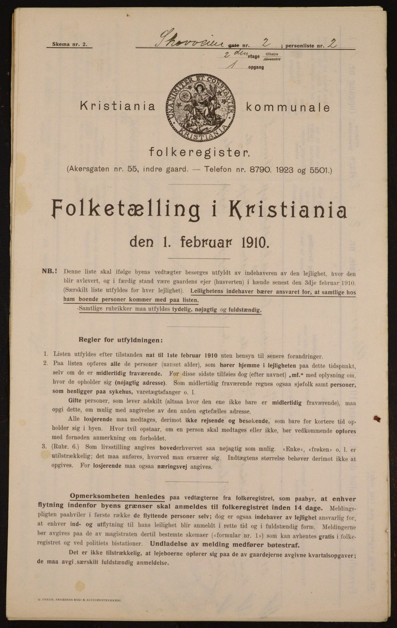 OBA, Kommunal folketelling 1.2.1910 for Kristiania, 1910, s. 91951