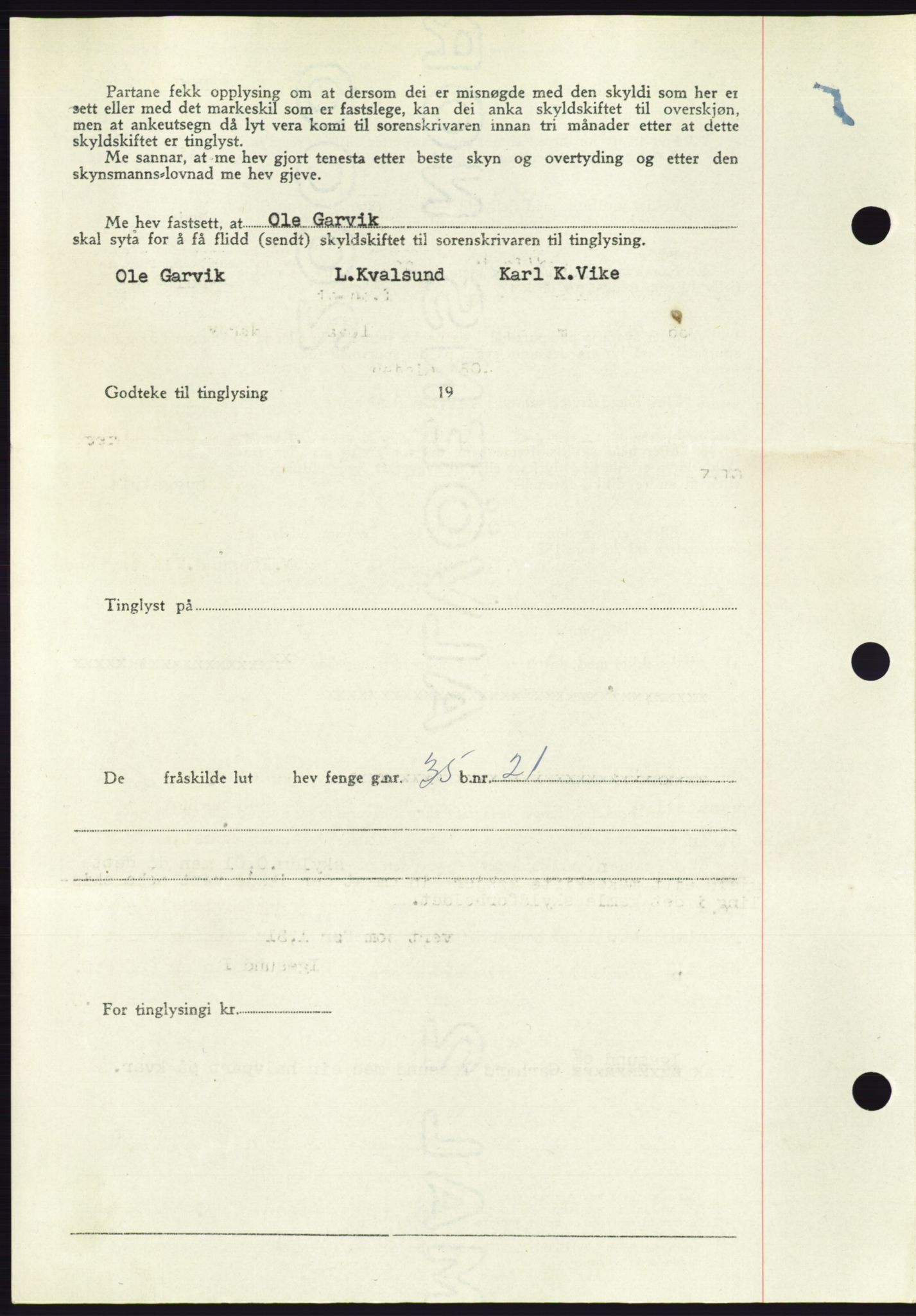 Søre Sunnmøre sorenskriveri, AV/SAT-A-4122/1/2/2C/L0085: Pantebok nr. 11A, 1949-1949, Dagboknr: 2025/1949