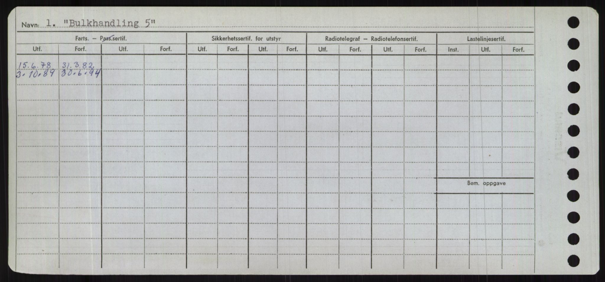 Sjøfartsdirektoratet med forløpere, Skipsmålingen, RA/S-1627/H/Hc/L0001: Lektere, A-Y, s. 70