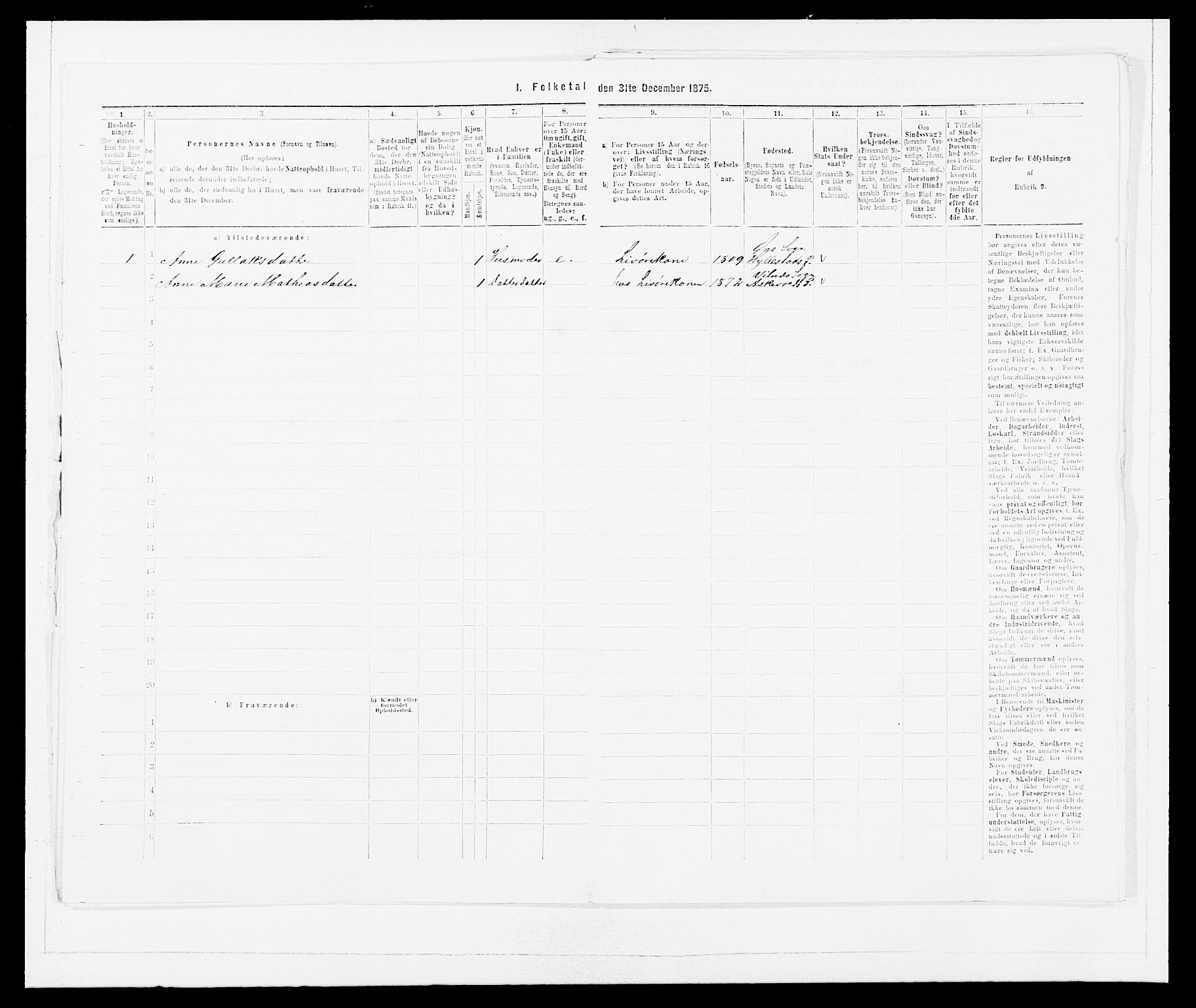 SAB, Folketelling 1875 for 1428P Askvoll prestegjeld, 1875, s. 910