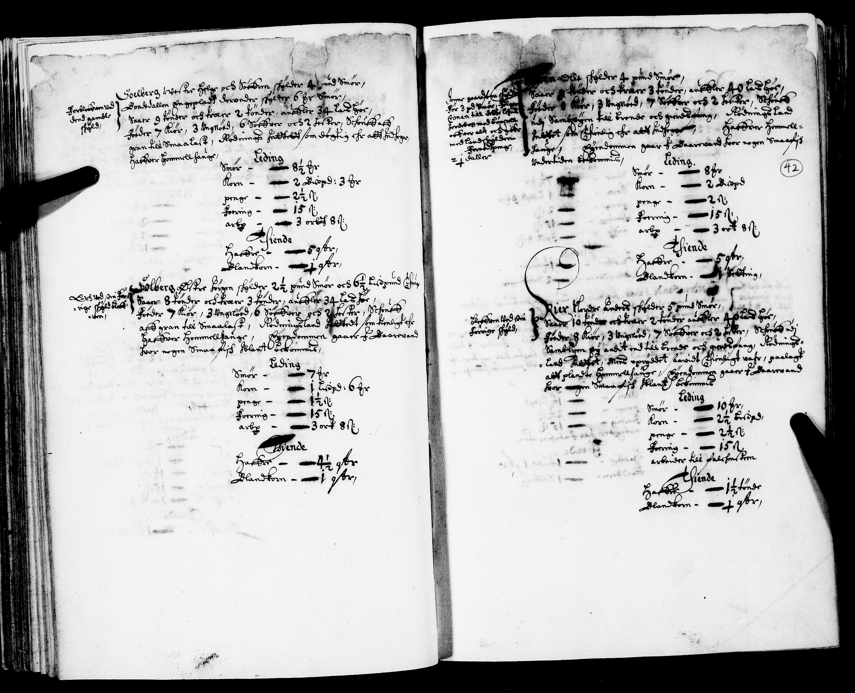 Rentekammeret inntil 1814, Realistisk ordnet avdeling, AV/RA-EA-4070/N/Nb/Nba/L0019: Tønsberg len, 1. del, 1668, s. 41b-42a