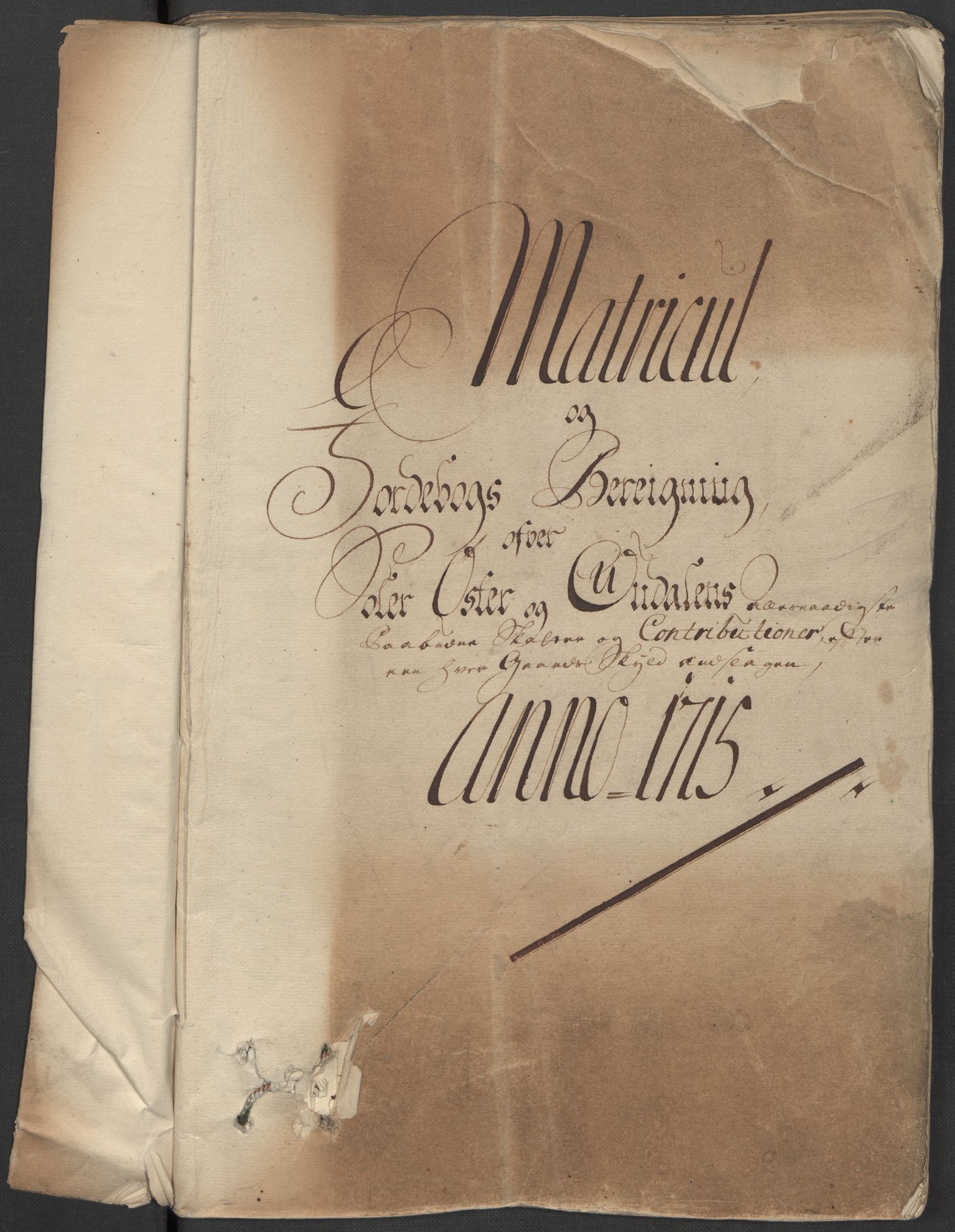 Rentekammeret inntil 1814, Reviderte regnskaper, Fogderegnskap, RA/EA-4092/R13/L0853: Fogderegnskap Solør, Odal og Østerdal, 1715, s. 16