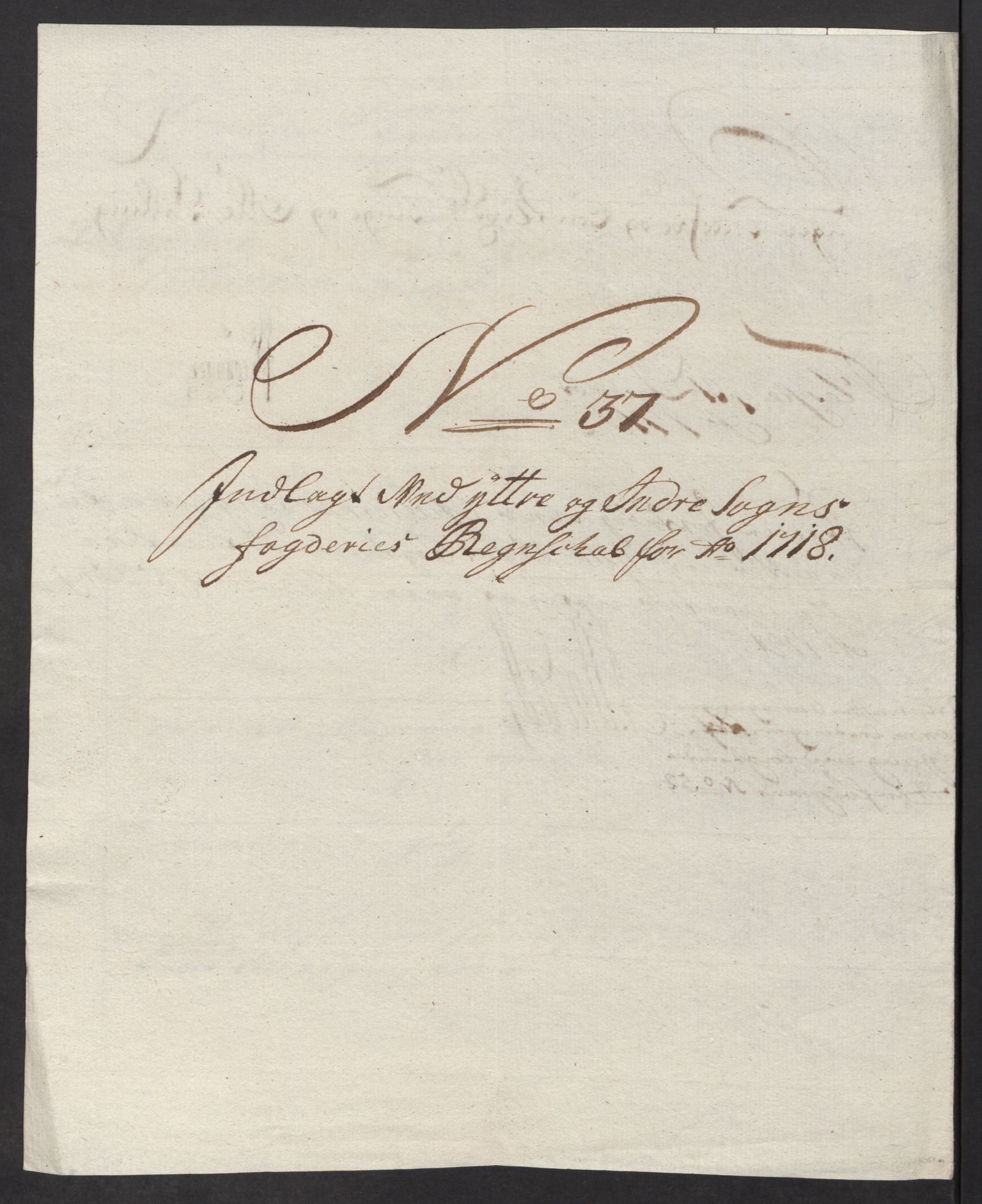 Rentekammeret inntil 1814, Reviderte regnskaper, Fogderegnskap, RA/EA-4092/R52/L3321: Fogderegnskap Sogn, 1717-1718, s. 704