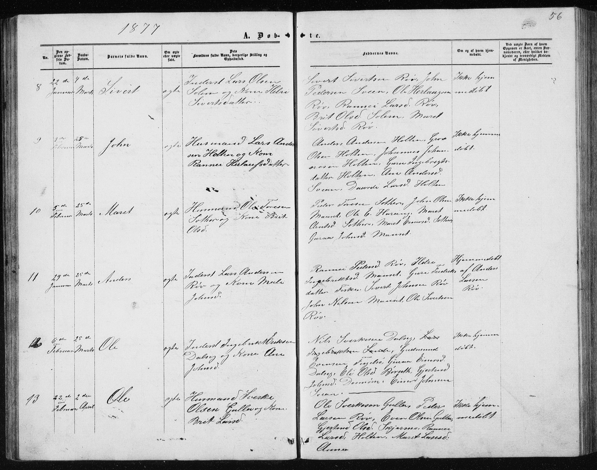 Ministerialprotokoller, klokkerbøker og fødselsregistre - Møre og Romsdal, AV/SAT-A-1454/597/L1064: Klokkerbok nr. 597C01, 1866-1898, s. 56
