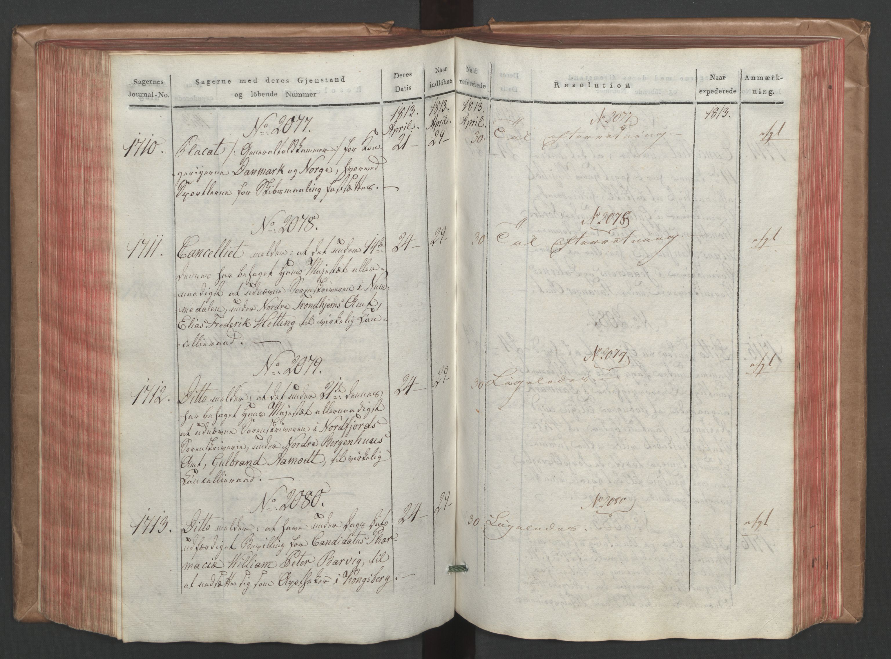 Stattholderembetet 1810-1814, 1. kontor (Kontor A), AV/RA-EA-2872/Aa/L0004: Kollegial referatprotokoll,  j.nr. 1431-1849,  l.nr. 1711-2240, 1812-1813, s. 187