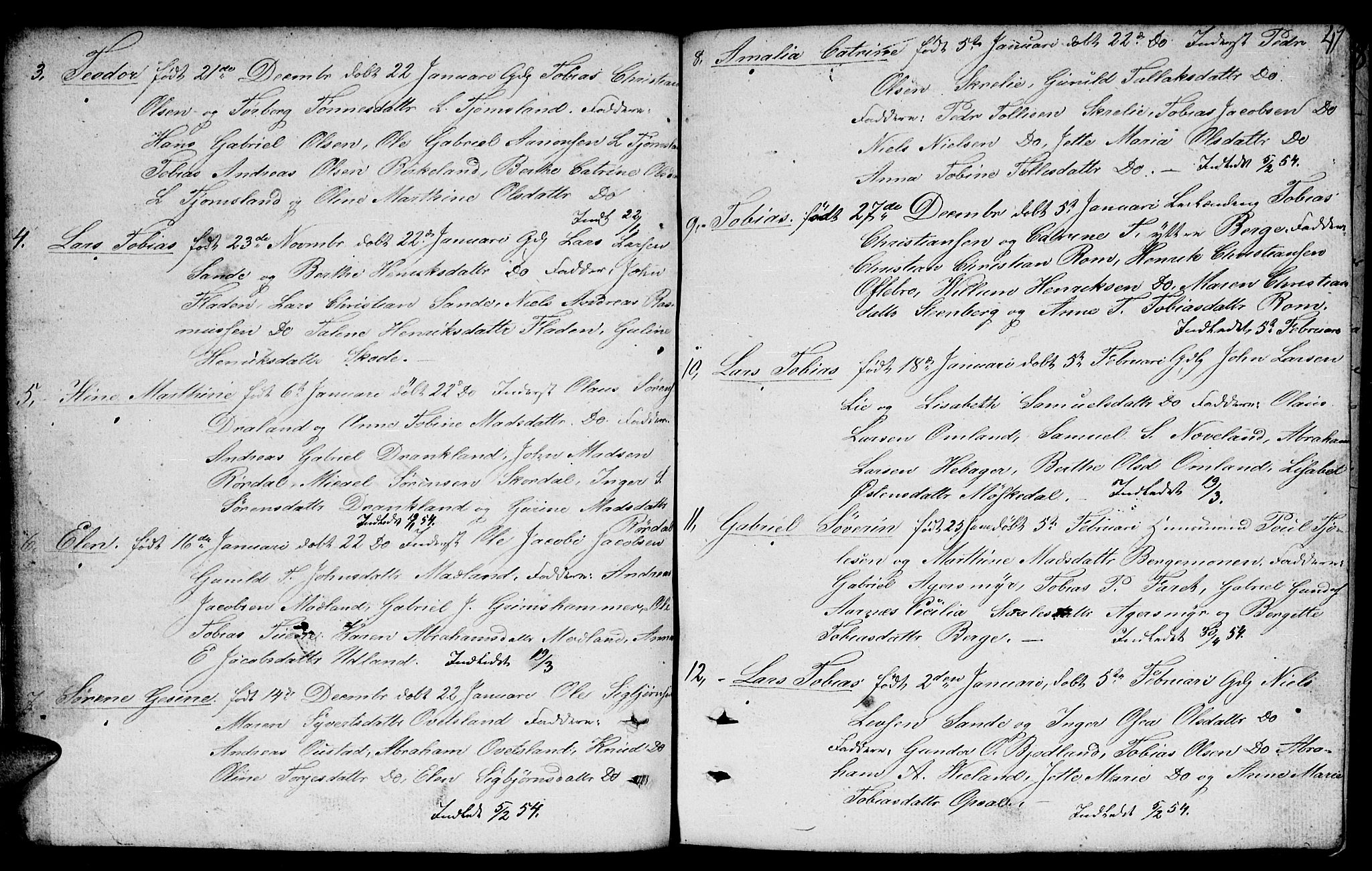 Lyngdal sokneprestkontor, AV/SAK-1111-0029/F/Fb/Fbc/L0002: Klokkerbok nr. B 2, 1849-1864, s. 41