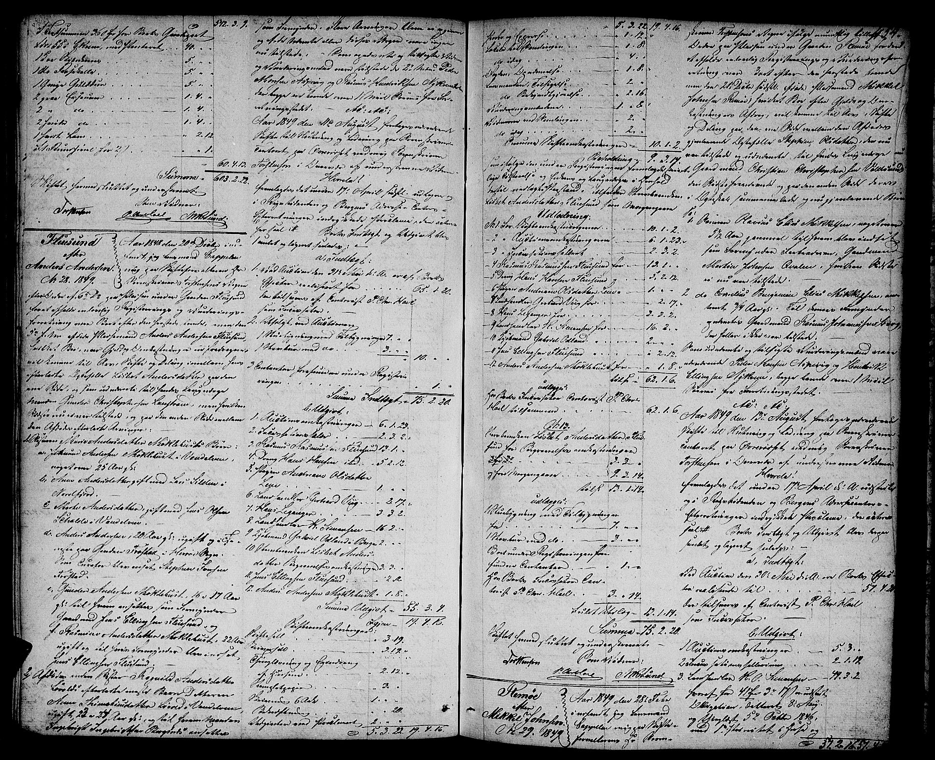 Søre Sunnmøre sorenskriveri, AV/SAT-A-4122/1/3/3A/L0015: Skifte- / Skifteutloddings- / Skifteslutningsprotokollar, 1845-1850, s. 453b-454a