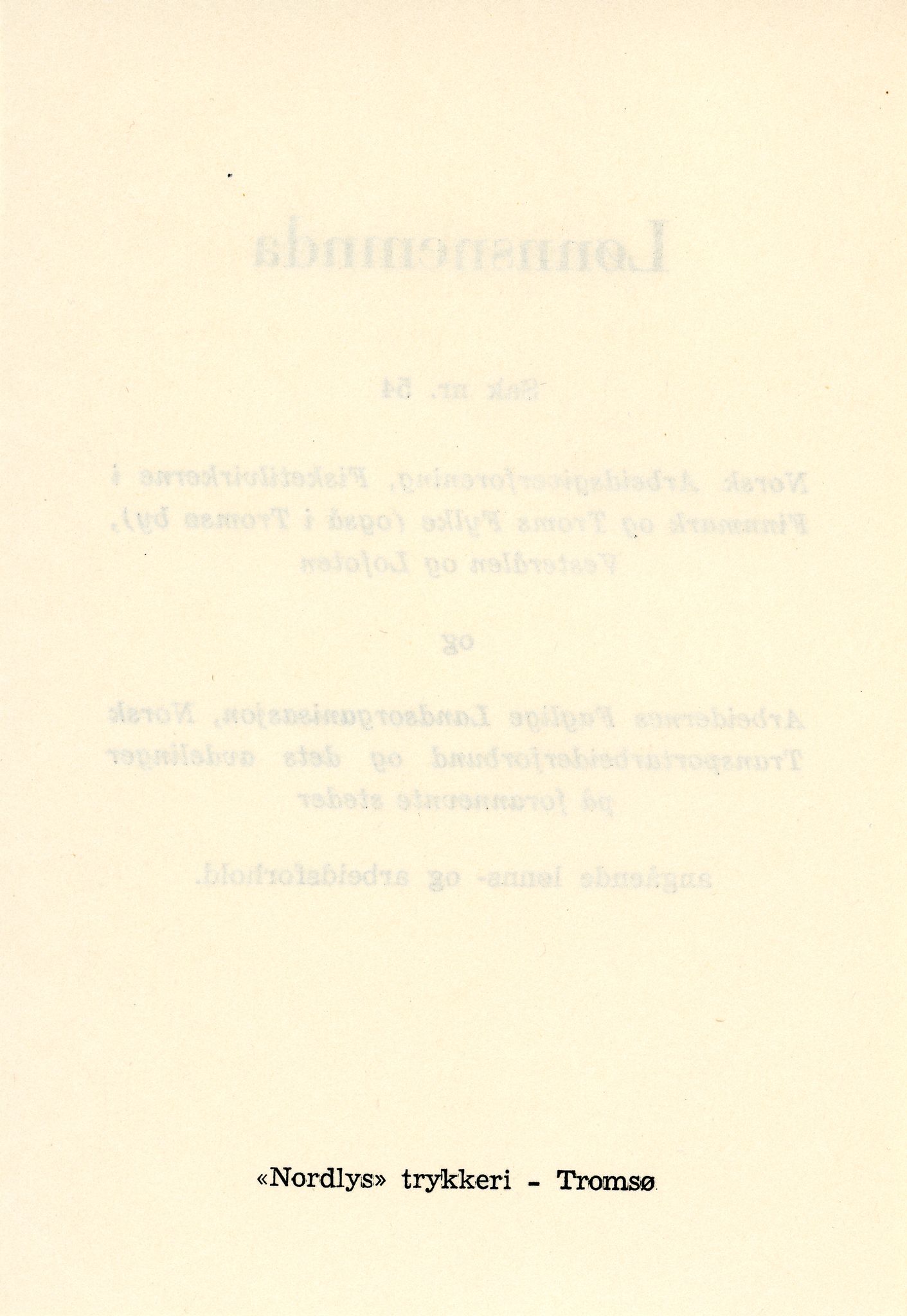 Vardø Fiskersamvirkelag, VAMU/A-0037/D/Da/L0007: Korrespondanse St-Tr, 1947-1950