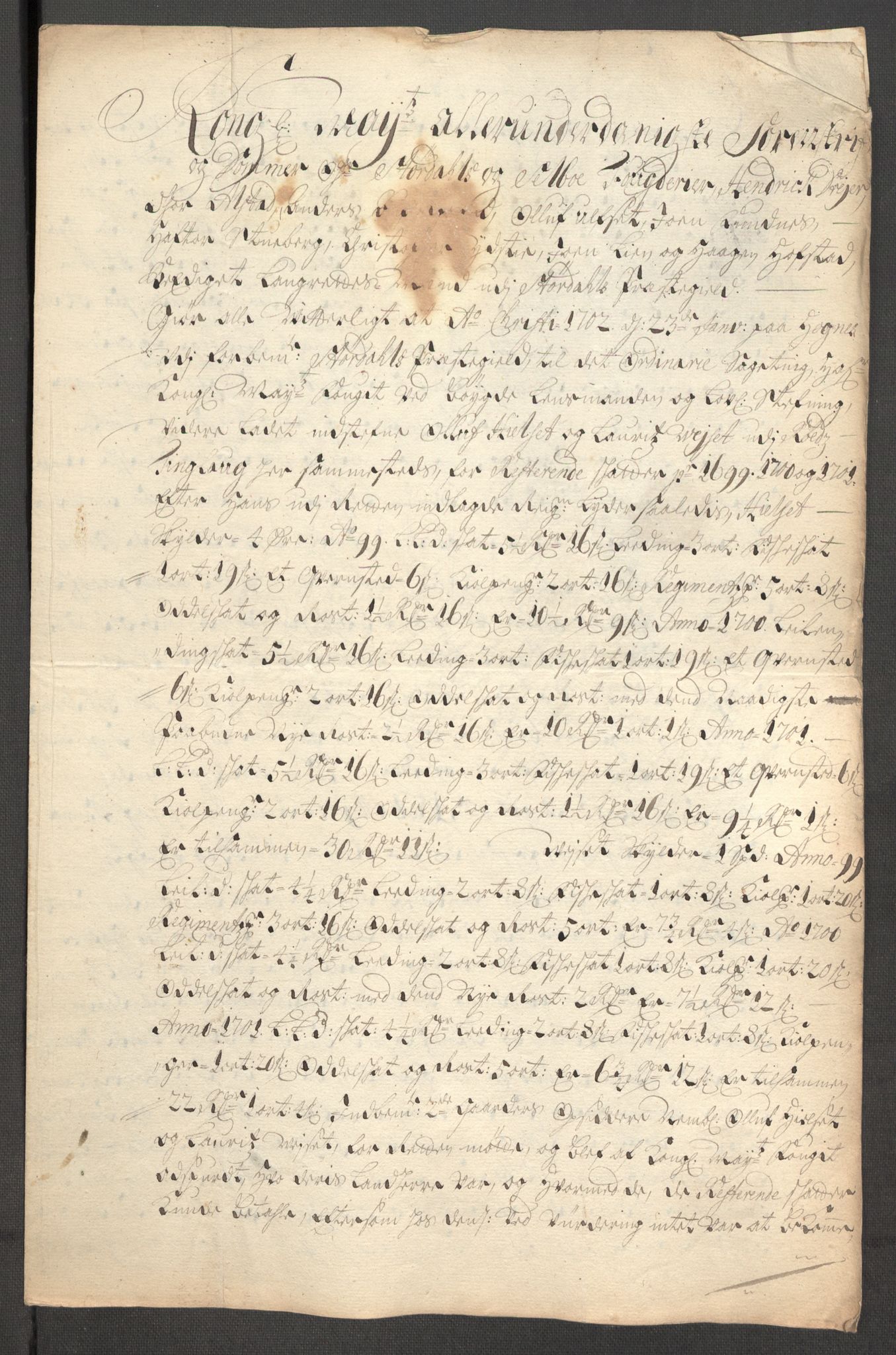 Rentekammeret inntil 1814, Reviderte regnskaper, Fogderegnskap, AV/RA-EA-4092/R62/L4193: Fogderegnskap Stjørdal og Verdal, 1701-1702, s. 225