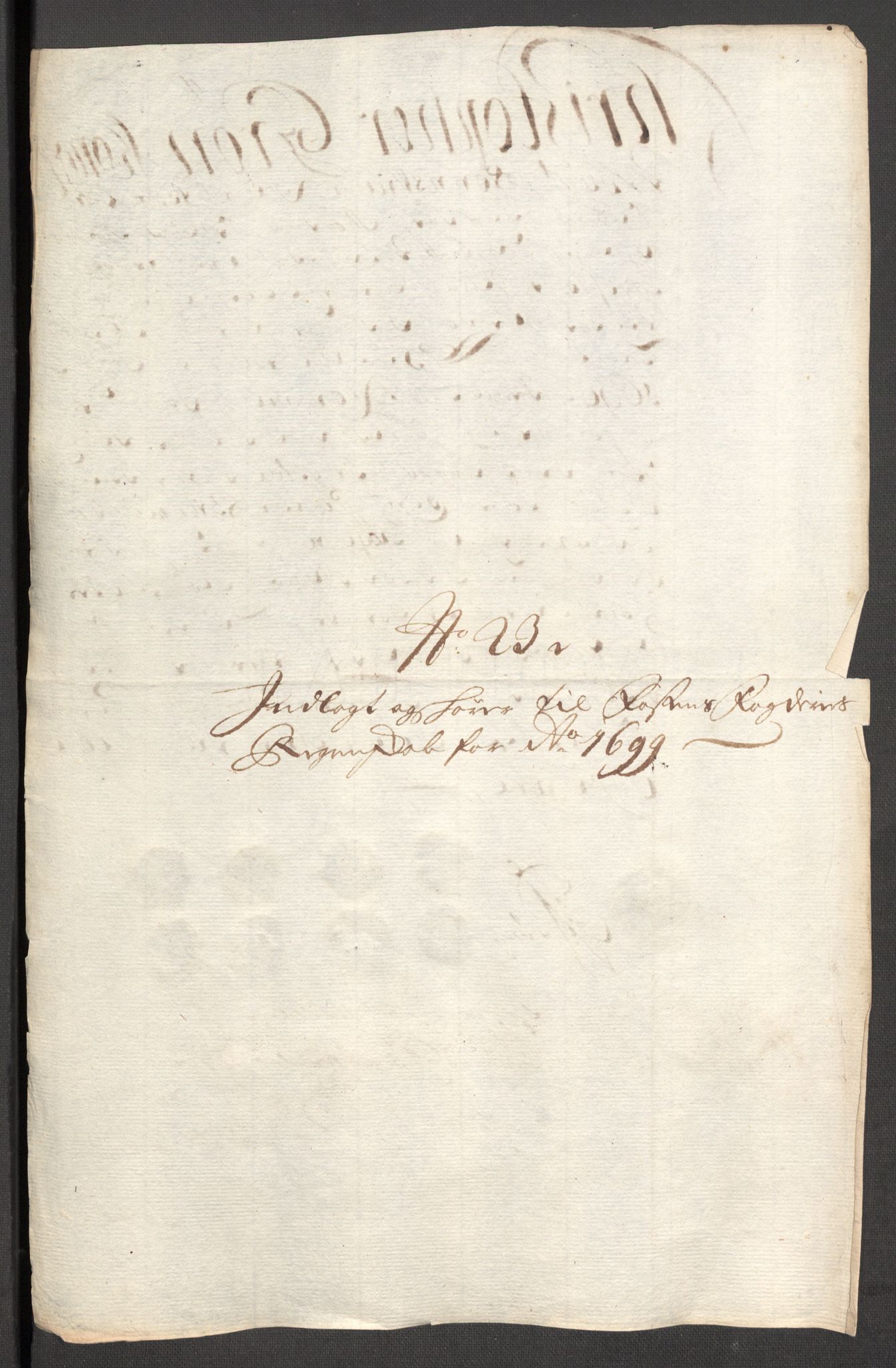 Rentekammeret inntil 1814, Reviderte regnskaper, Fogderegnskap, AV/RA-EA-4092/R57/L3853: Fogderegnskap Fosen, 1698-1699, s. 368