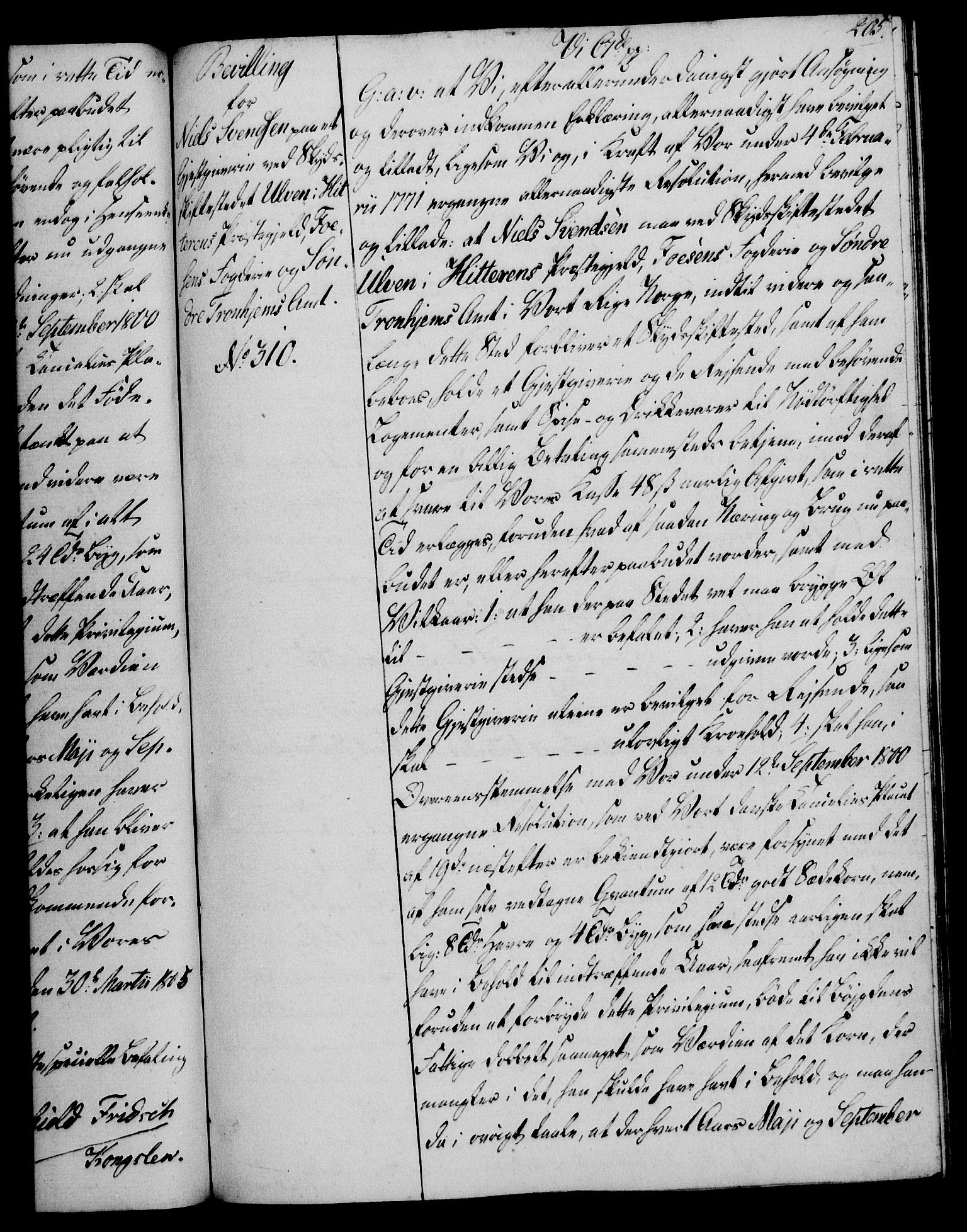 Rentekammeret, Kammerkanselliet, RA/EA-3111/G/Gg/Gga/L0018: Norsk ekspedisjonsprotokoll med register (merket RK 53.18), 1804-1806, s. 205