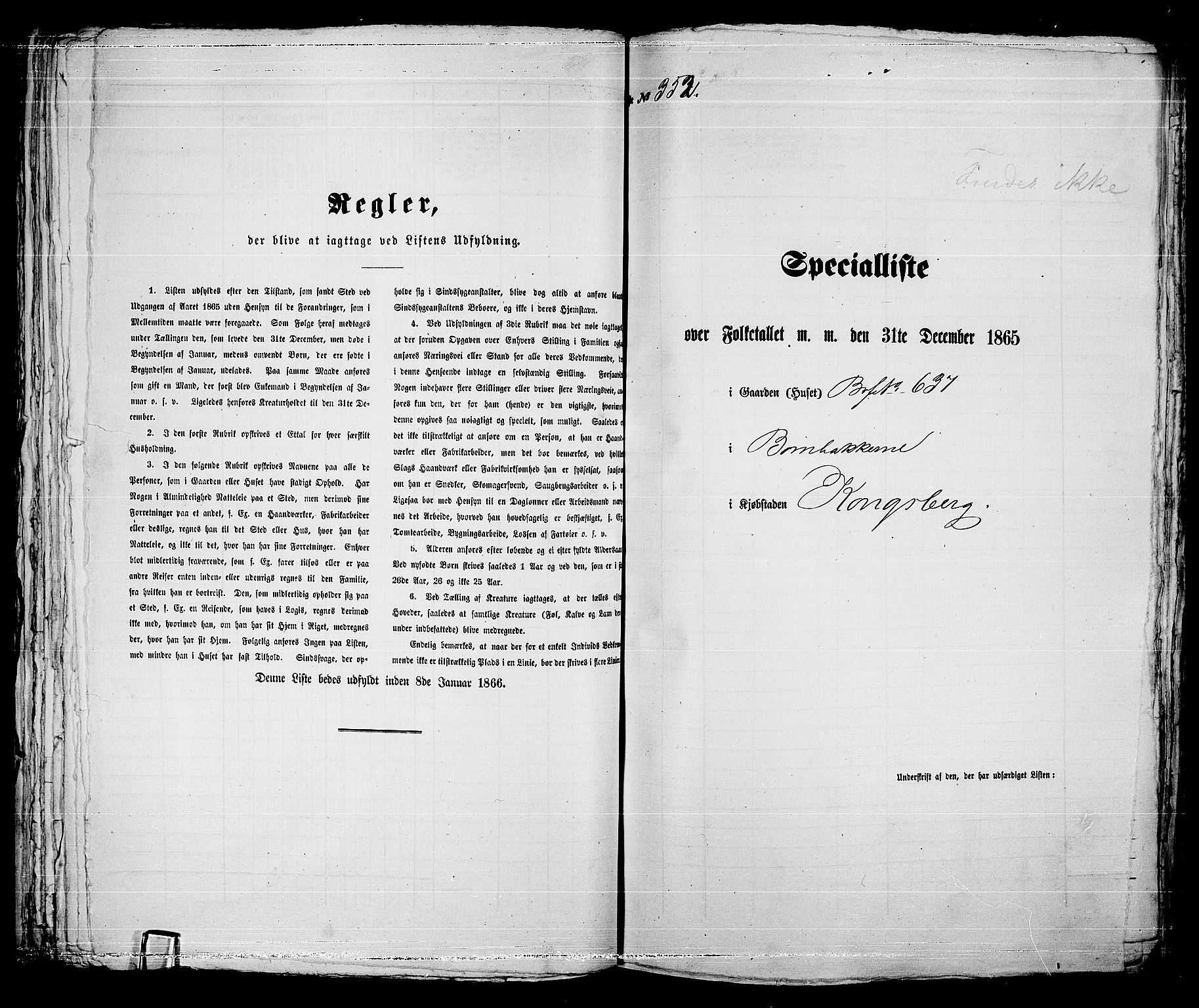 RA, Folketelling 1865 for 0604B Kongsberg prestegjeld, Kongsberg kjøpstad, 1865, s. 721