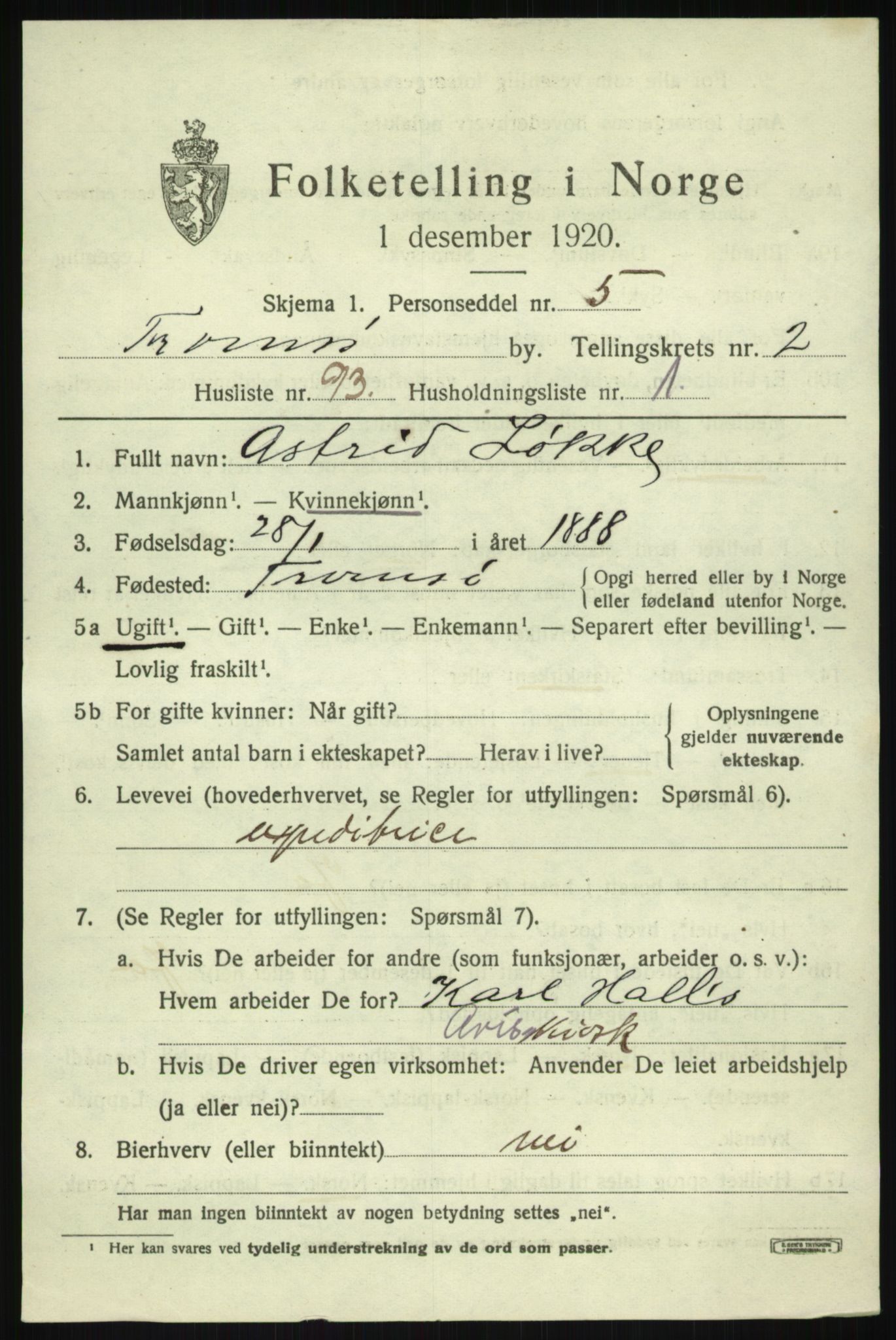 SATØ, Folketelling 1920 for 1902 Tromsø kjøpstad, 1920, s. 10357