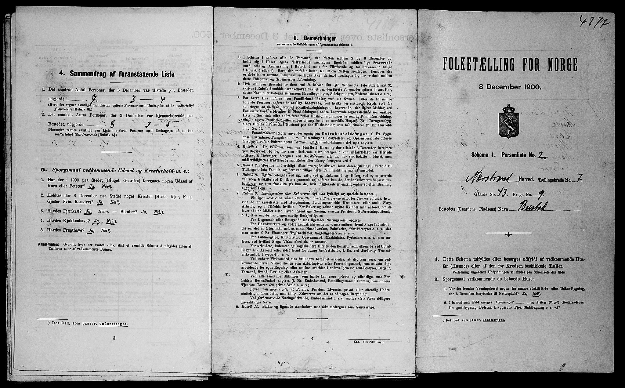 SAST, Folketelling 1900 for 1139 Nedstrand herred, 1900, s. 365