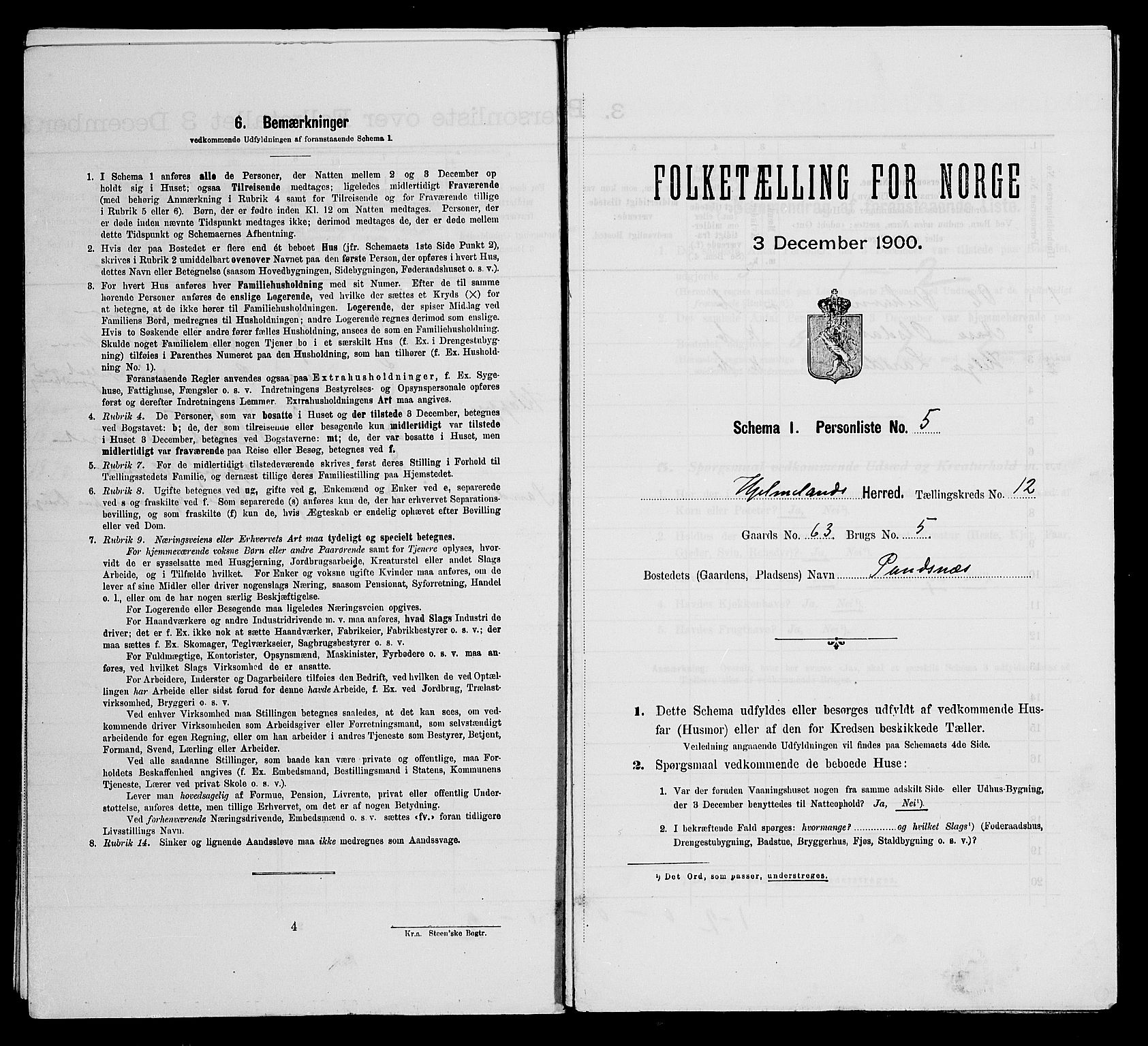 SAST, Folketelling 1900 for 1133 Hjelmeland herred, 1900, s. 712