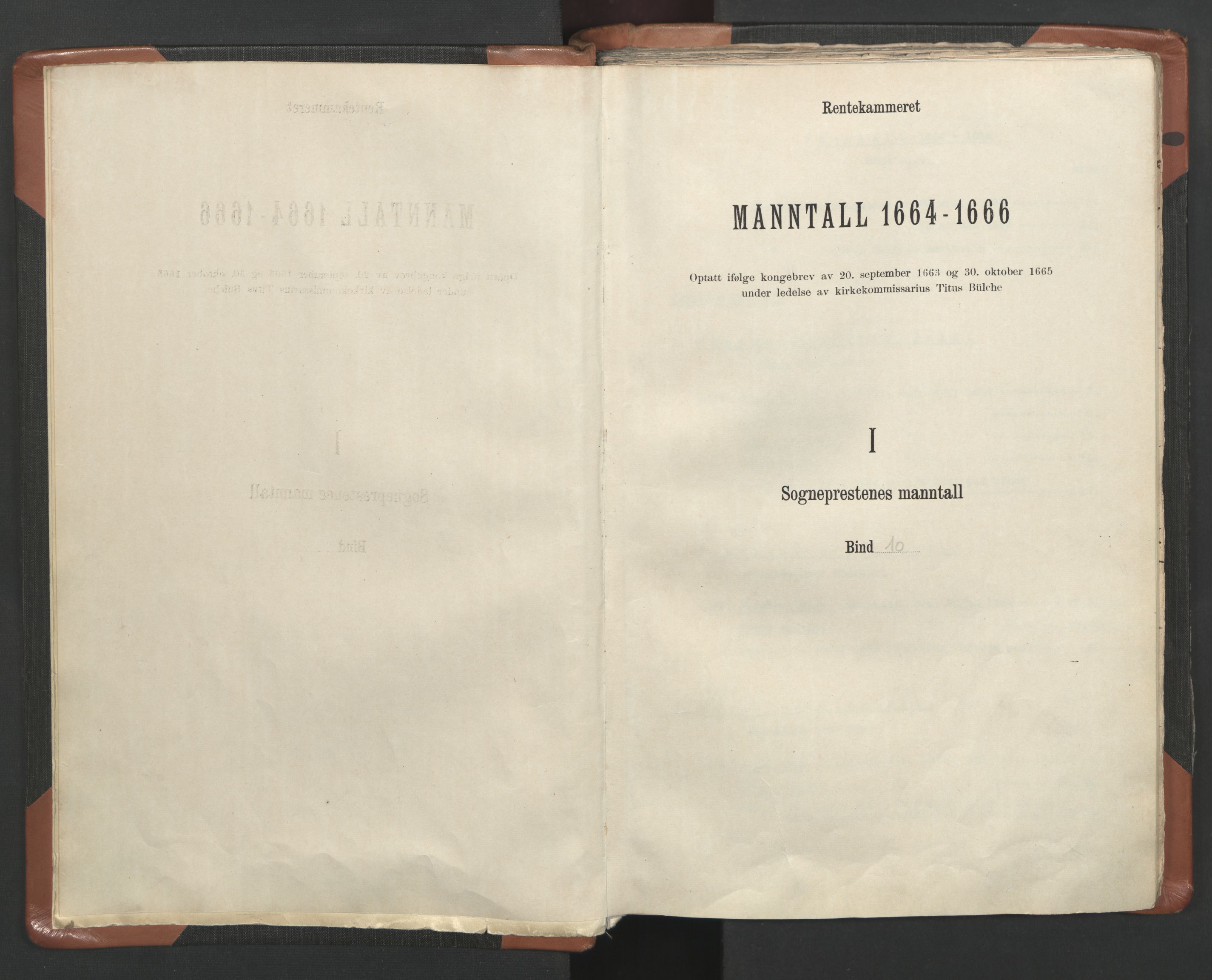 RA, Sogneprestenes manntall 1664-1666, nr. 10: Tønsberg prosti, 1664-1666