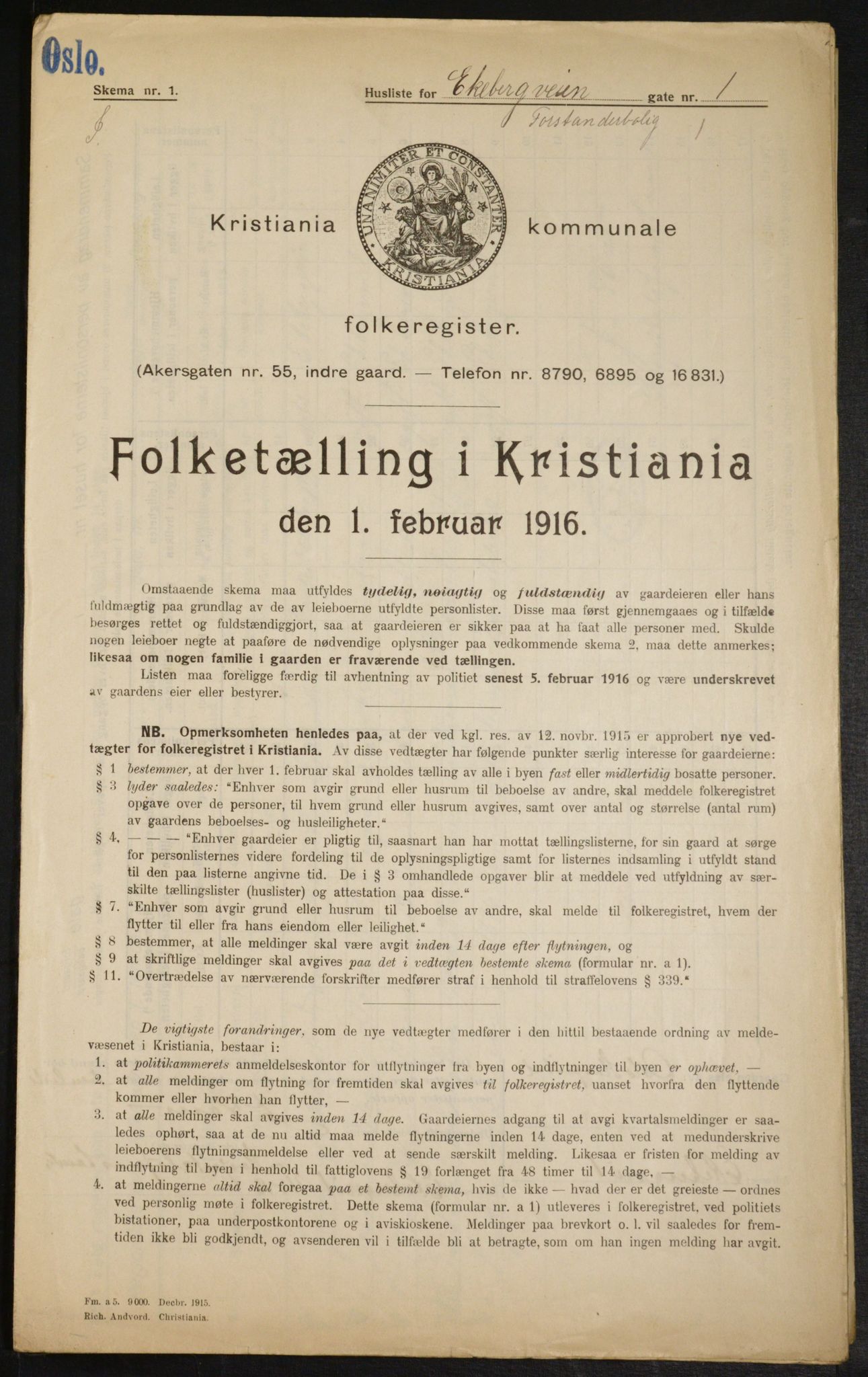 OBA, Kommunal folketelling 1.2.1916 for Kristiania, 1916, s. 20427