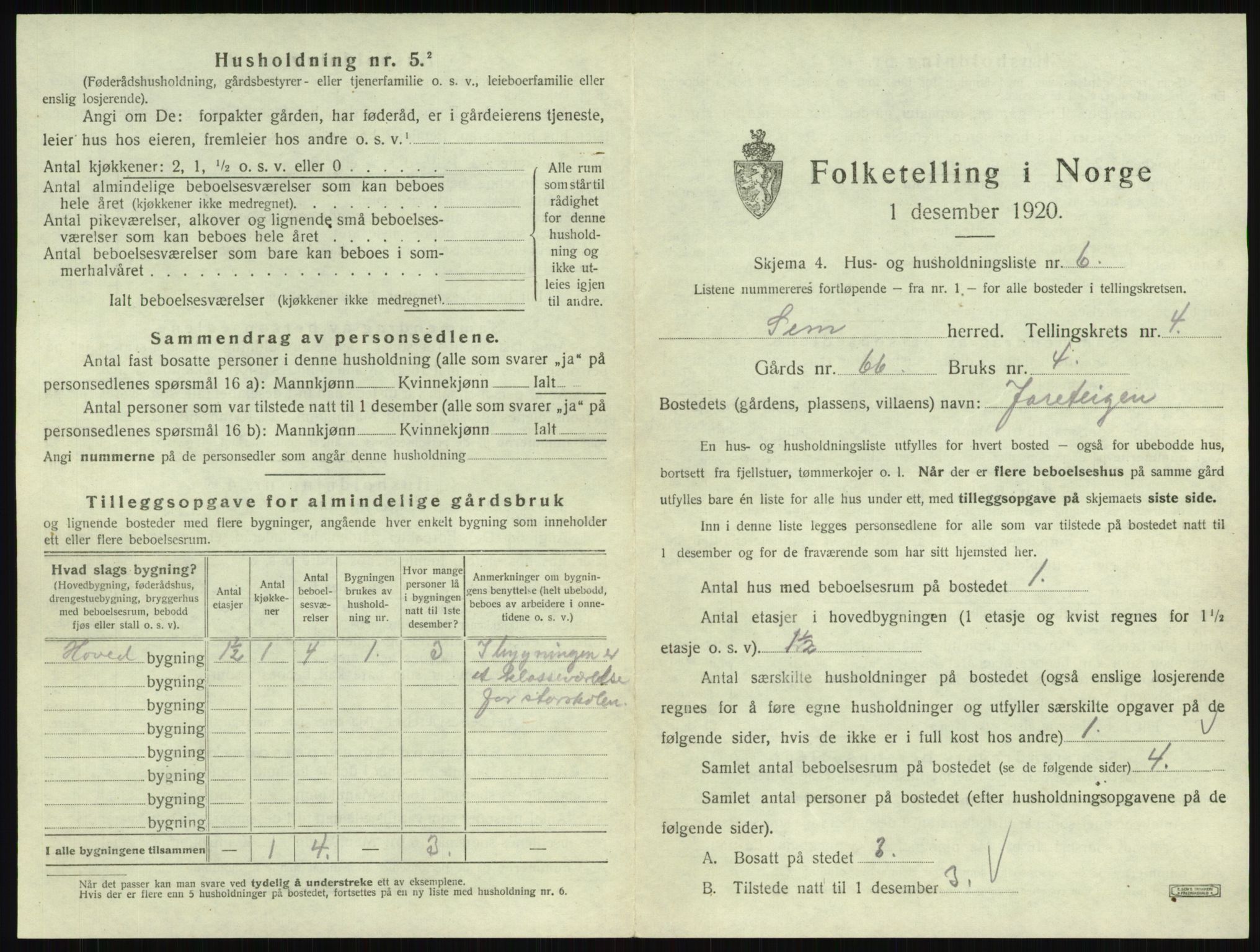 SAKO, Folketelling 1920 for 0721 Sem herred, 1920, s. 755