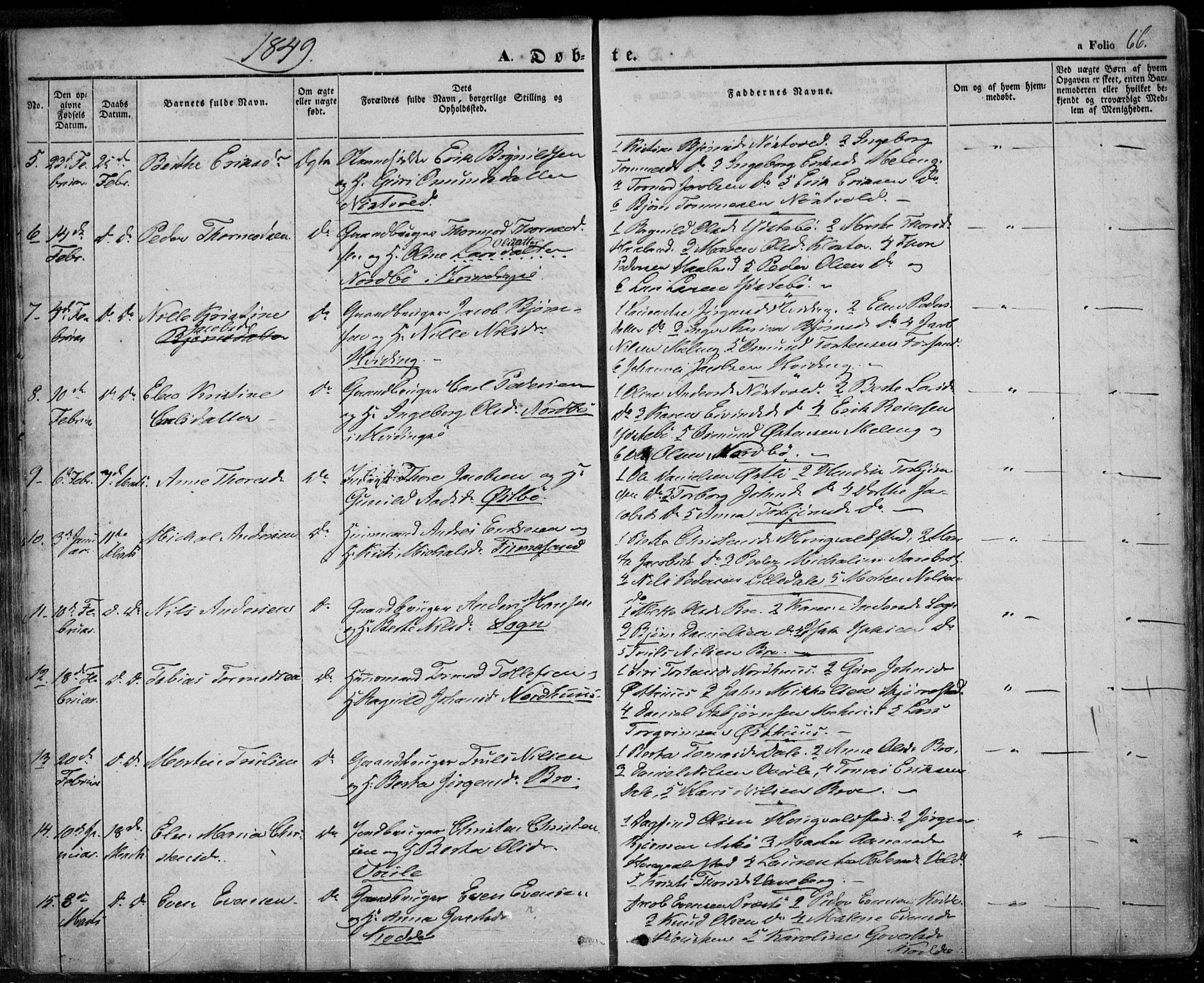 Rennesøy sokneprestkontor, AV/SAST-A -101827/H/Ha/Haa/L0005: Ministerialbok nr. A 5, 1838-1859, s. 66