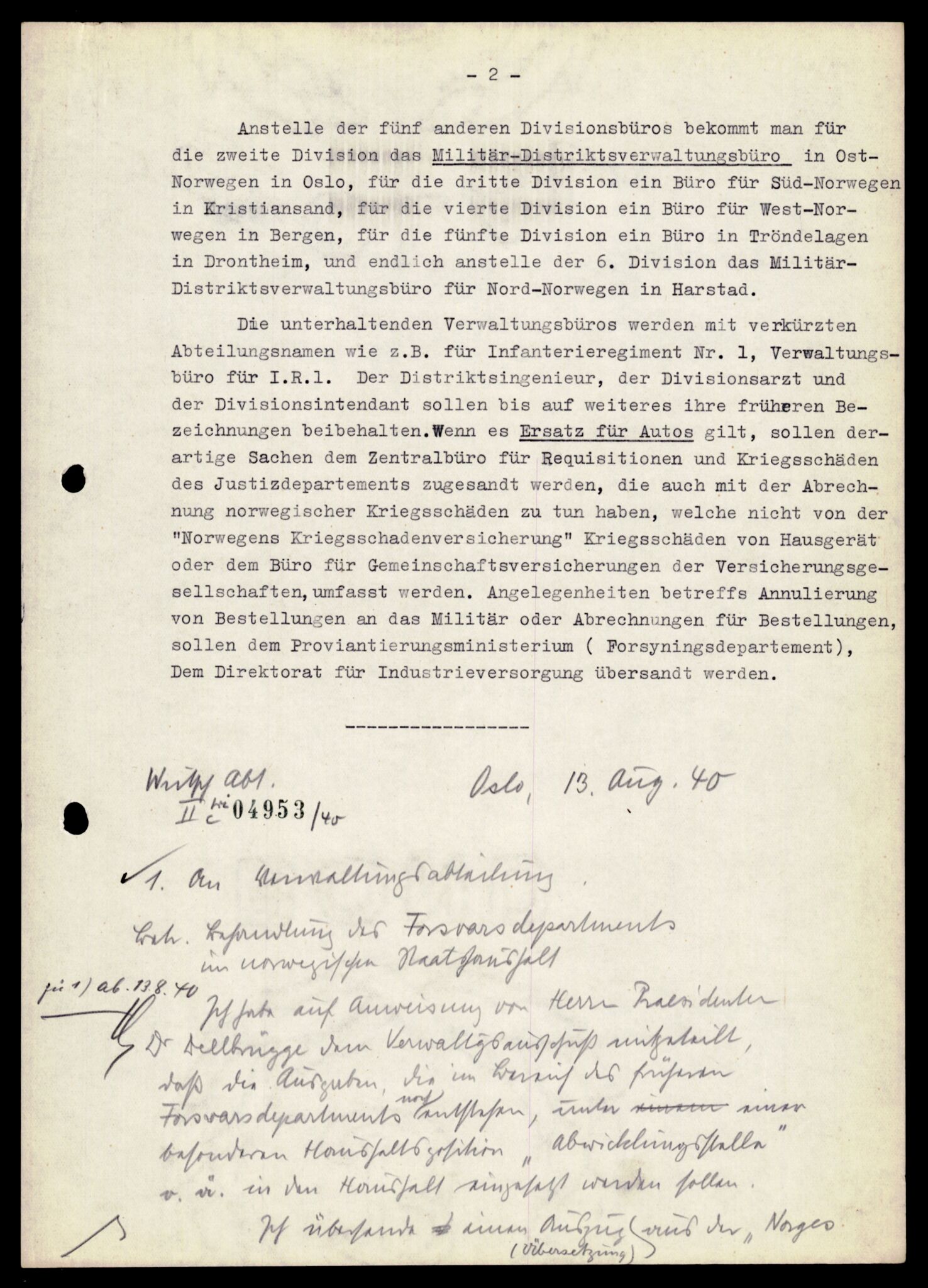 Forsvarets Overkommando. 2 kontor. Arkiv 11.4. Spredte tyske arkivsaker, AV/RA-RAFA-7031/D/Dar/Darb/L0003: Reichskommissariat - Hauptabteilung Vervaltung, 1940-1945, s. 1801