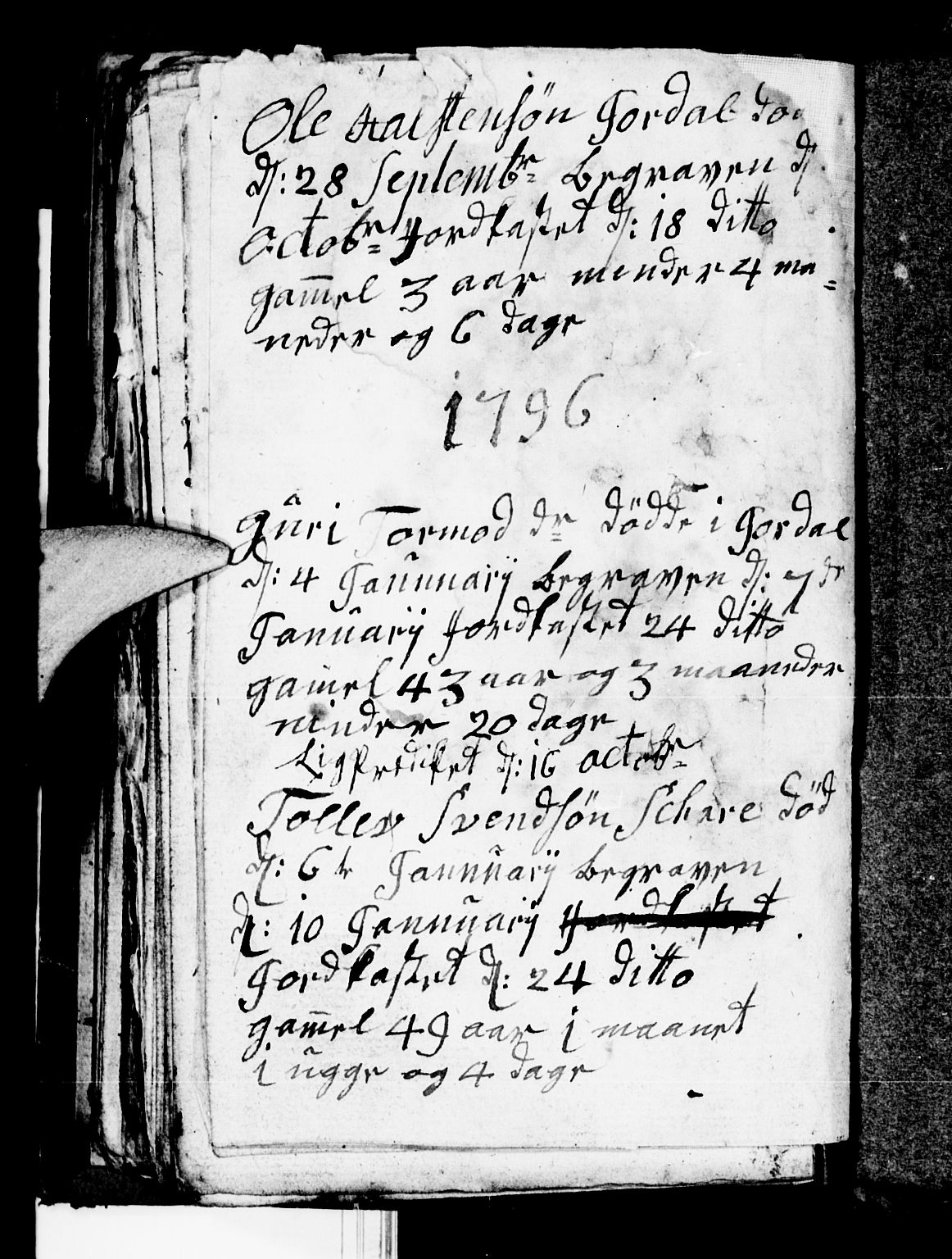 Odda Sokneprestembete, SAB/A-77201/H/Hab: Klokkerbok nr. A 3, 1792-1797, s. 110