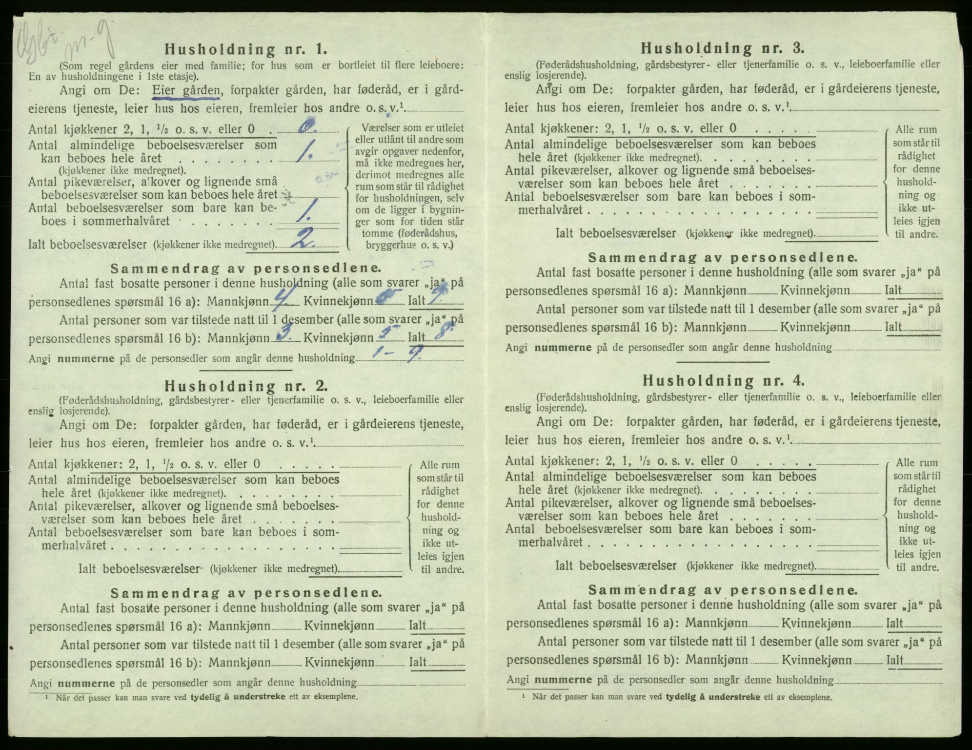 SAB, Folketelling 1920 for 1244 Austevoll herred, 1920, s. 740