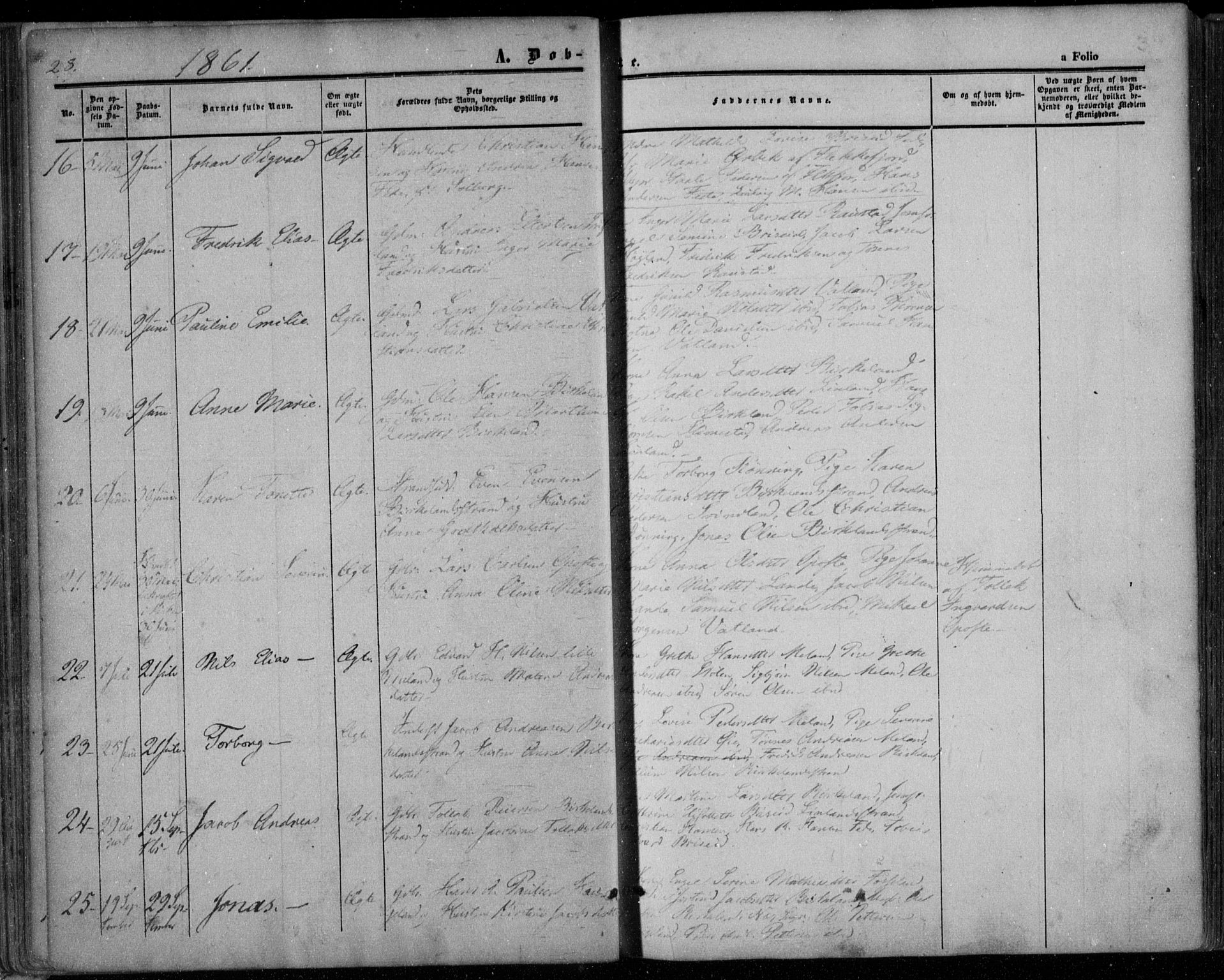 Kvinesdal sokneprestkontor, SAK/1111-0026/F/Fa/Faa/L0002: Ministerialbok nr. A 2, 1850-1876, s. 38