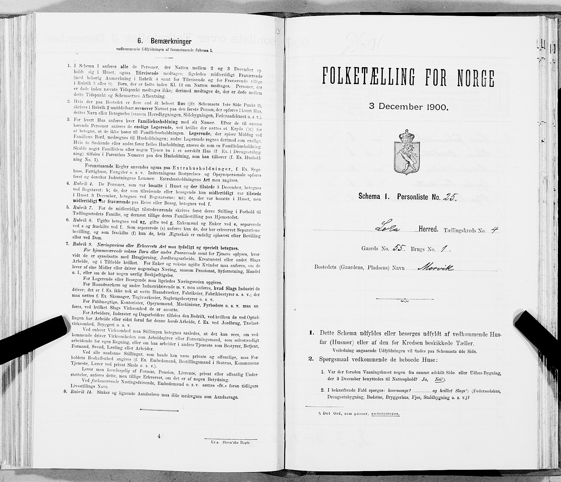 SAT, Folketelling 1900 for 1755 Leka herred, 1900, s. 796