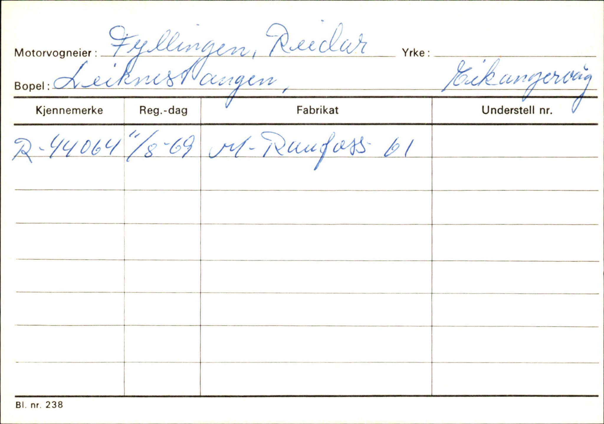 Statens vegvesen, Hordaland vegkontor, AV/SAB-A-5201/2/Ha/L0015: R-eierkort F-G, 1920-1971, s. 94