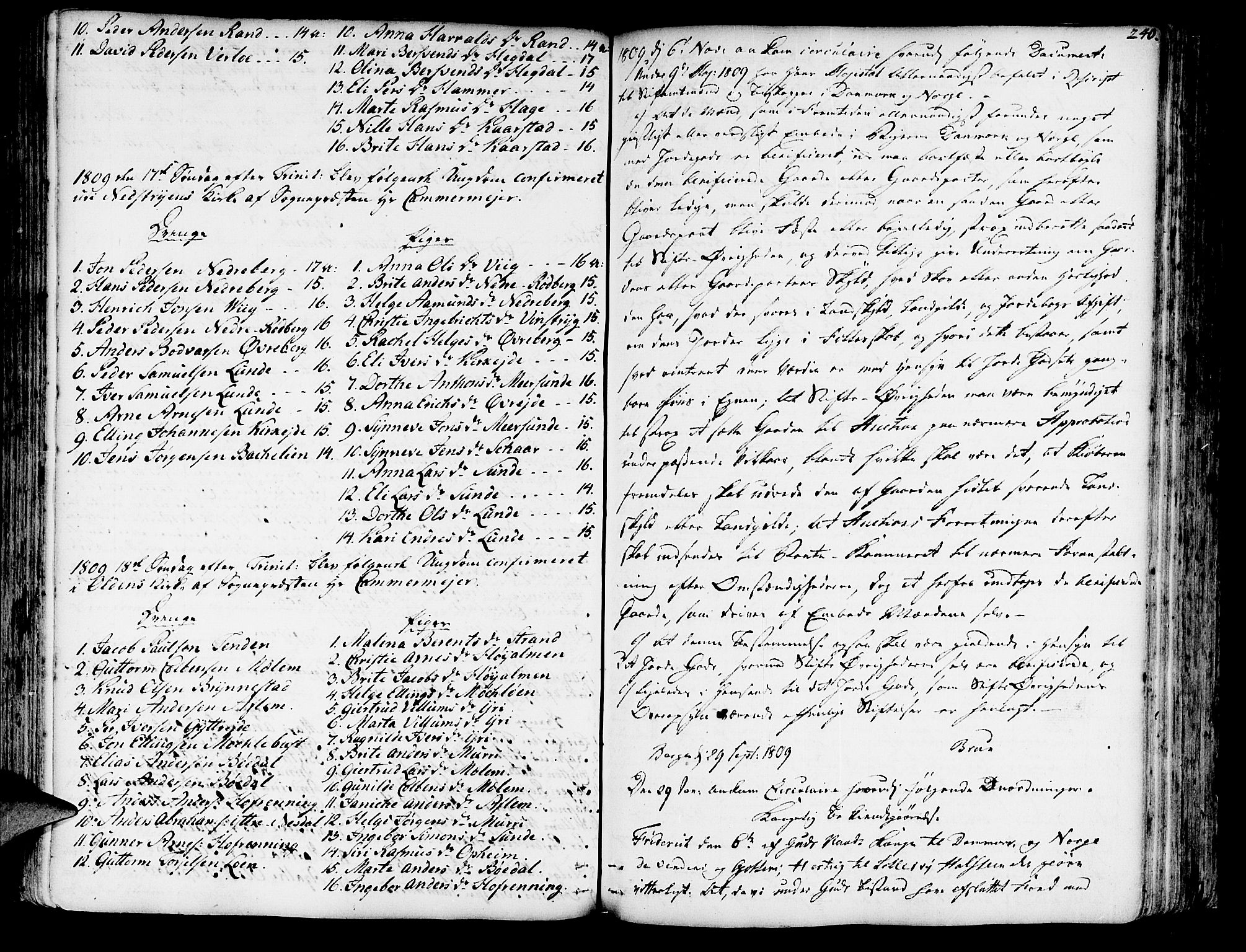 Innvik sokneprestembete, SAB/A-80501: Annen kirkebok nr. I.2.A, 1750-1835, s. 240