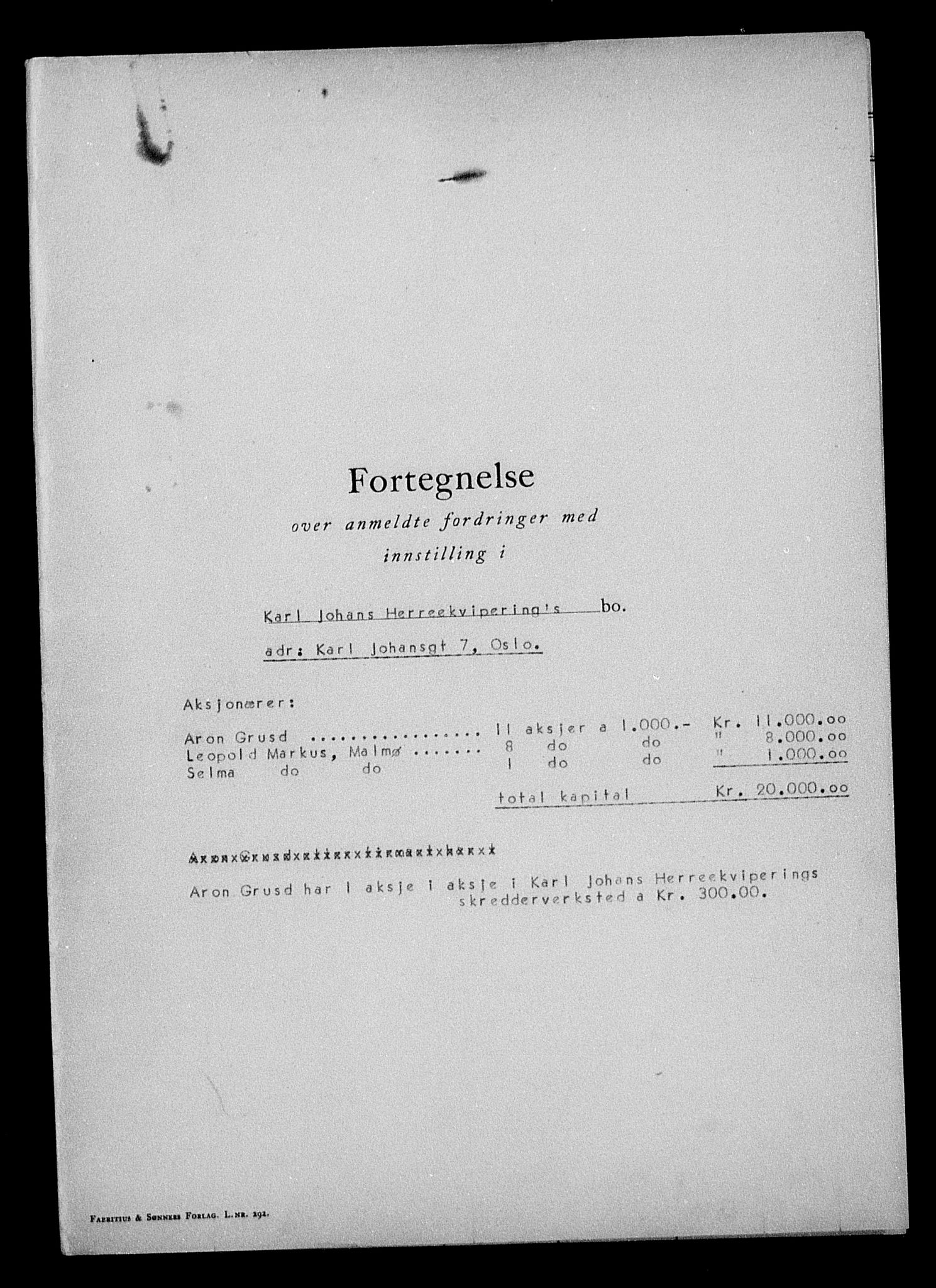 Justisdepartementet, Tilbakeføringskontoret for inndratte formuer, AV/RA-S-1564/H/Hc/Hcc/L0949: --, 1945-1947, s. 159