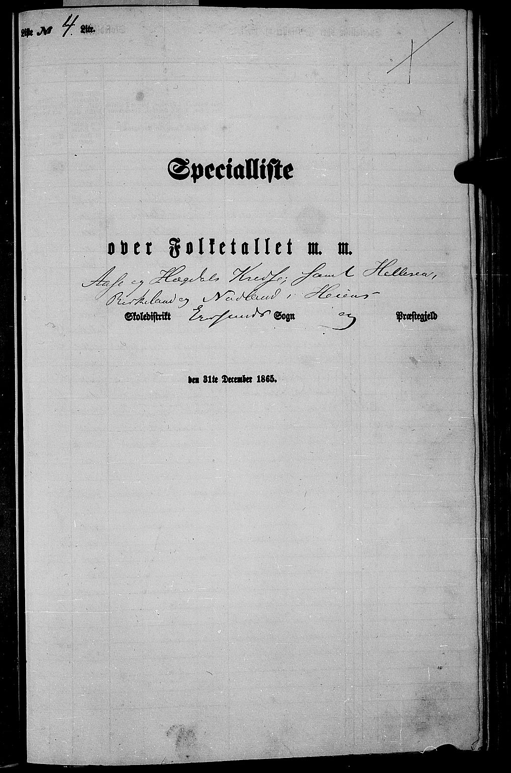 RA, Folketelling 1865 for 1116L Eigersund prestegjeld, Eigersund landsokn og Ogna sokn, 1865, s. 79