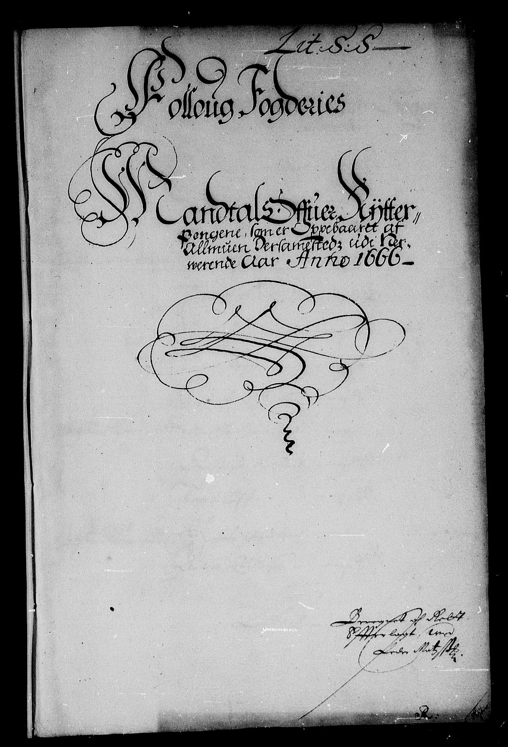 Rentekammeret inntil 1814, Reviderte regnskaper, Stiftamtstueregnskaper, Landkommissariatet på Akershus og Akershus stiftamt, AV/RA-EA-5869/R/Rb/L0038: Akershus stiftamt, 1666