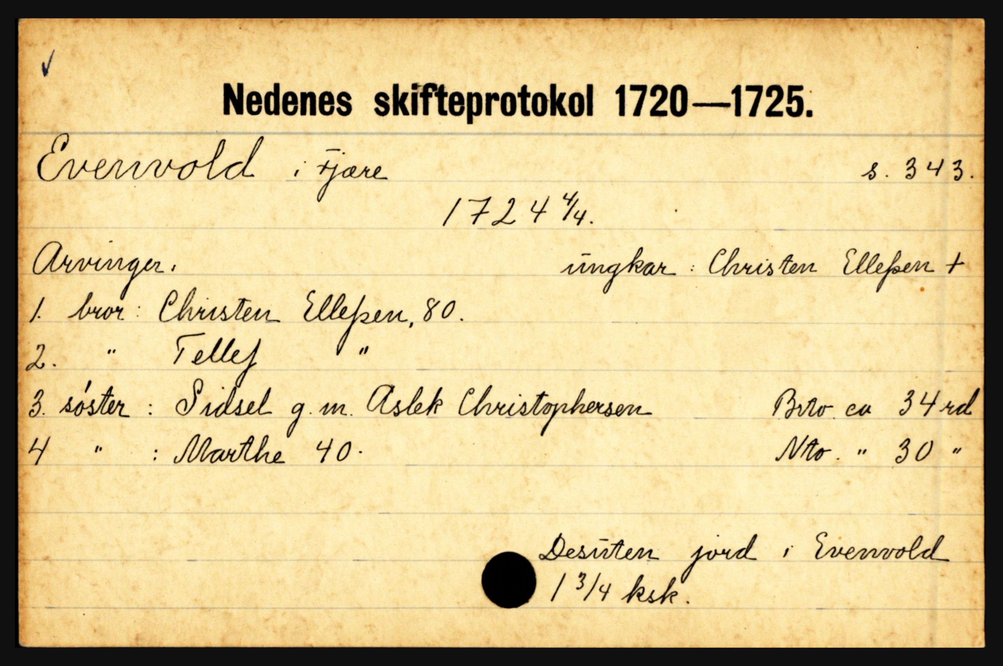 Nedenes sorenskriveri før 1824, AV/SAK-1221-0007/H, s. 6463